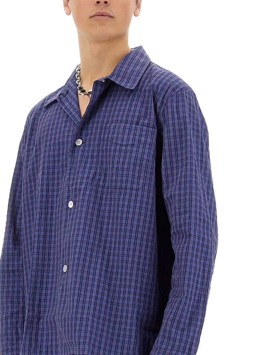 Our Legacy Box Check Shirt In Blue