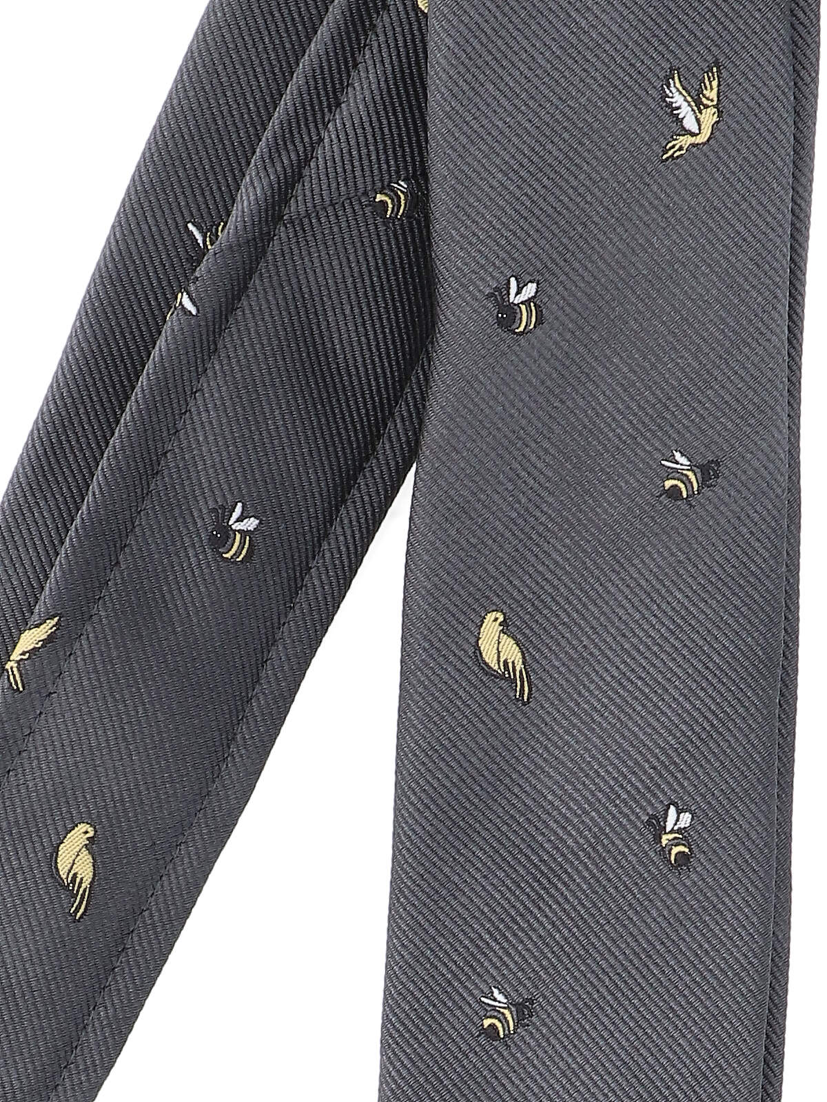 Shop Thom Browne Silk Tie In Gray