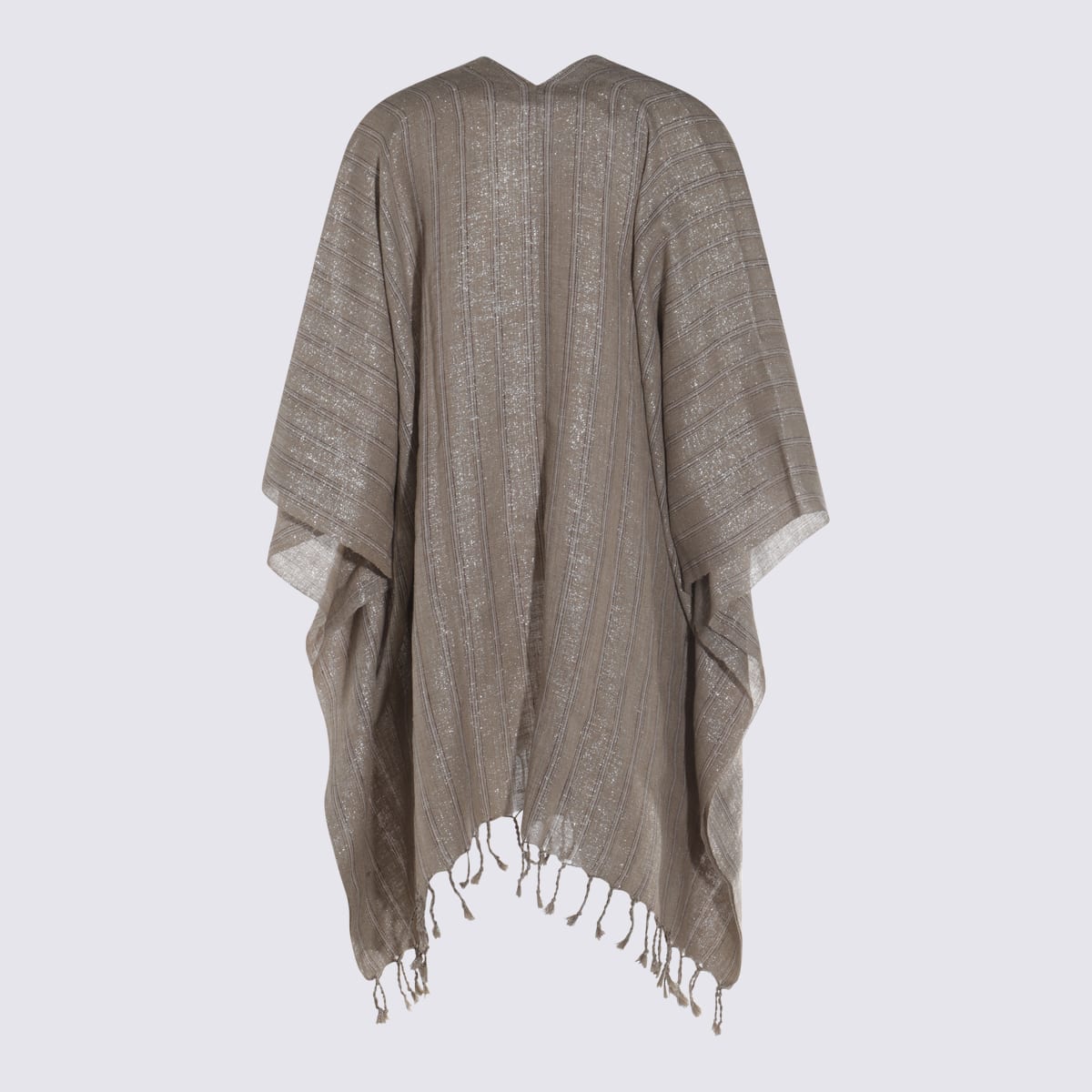 Shop Brunello Cucinelli Beige Linen Scarves