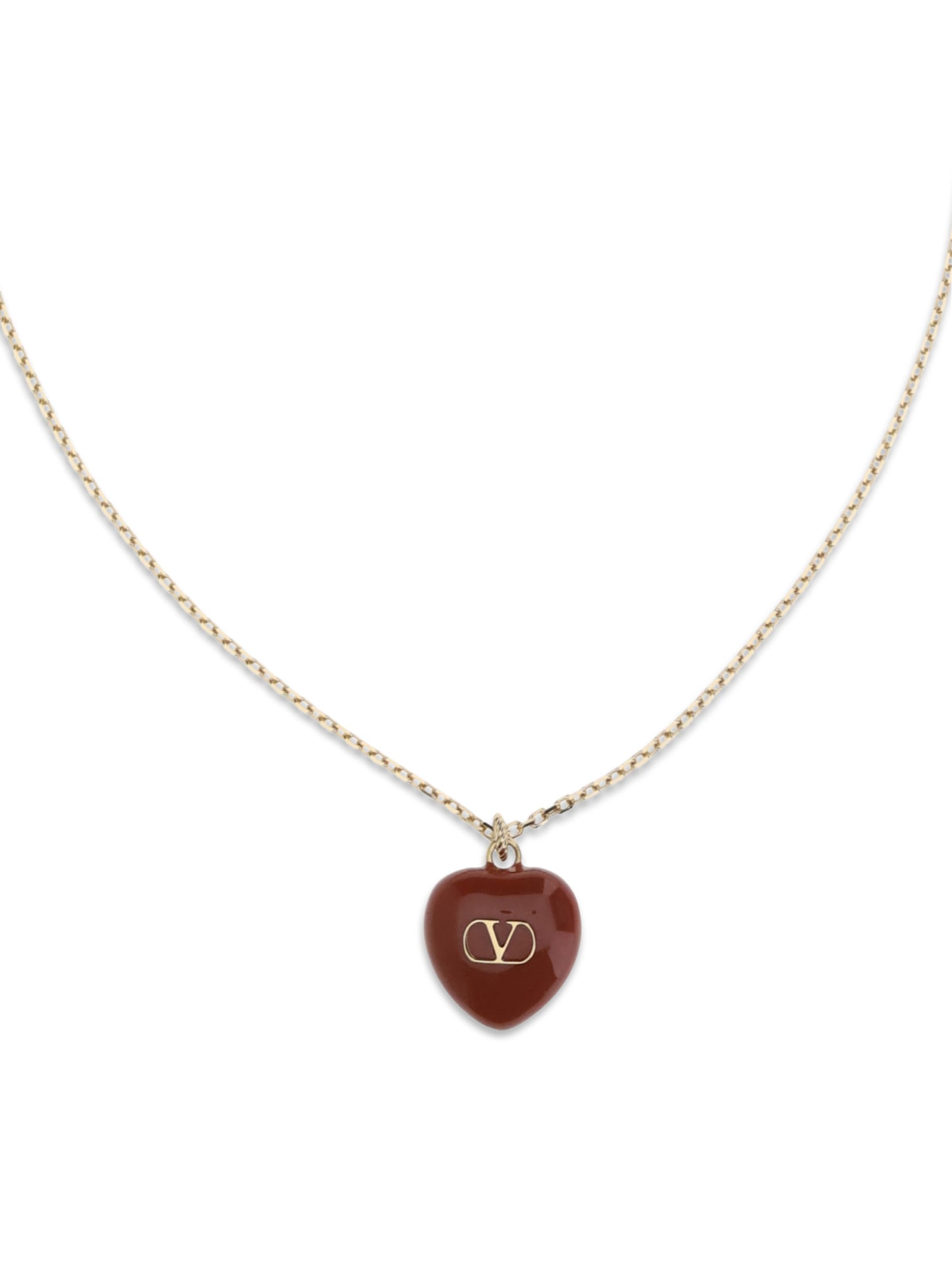 Valentino Coeur Royal Necklace In Gold