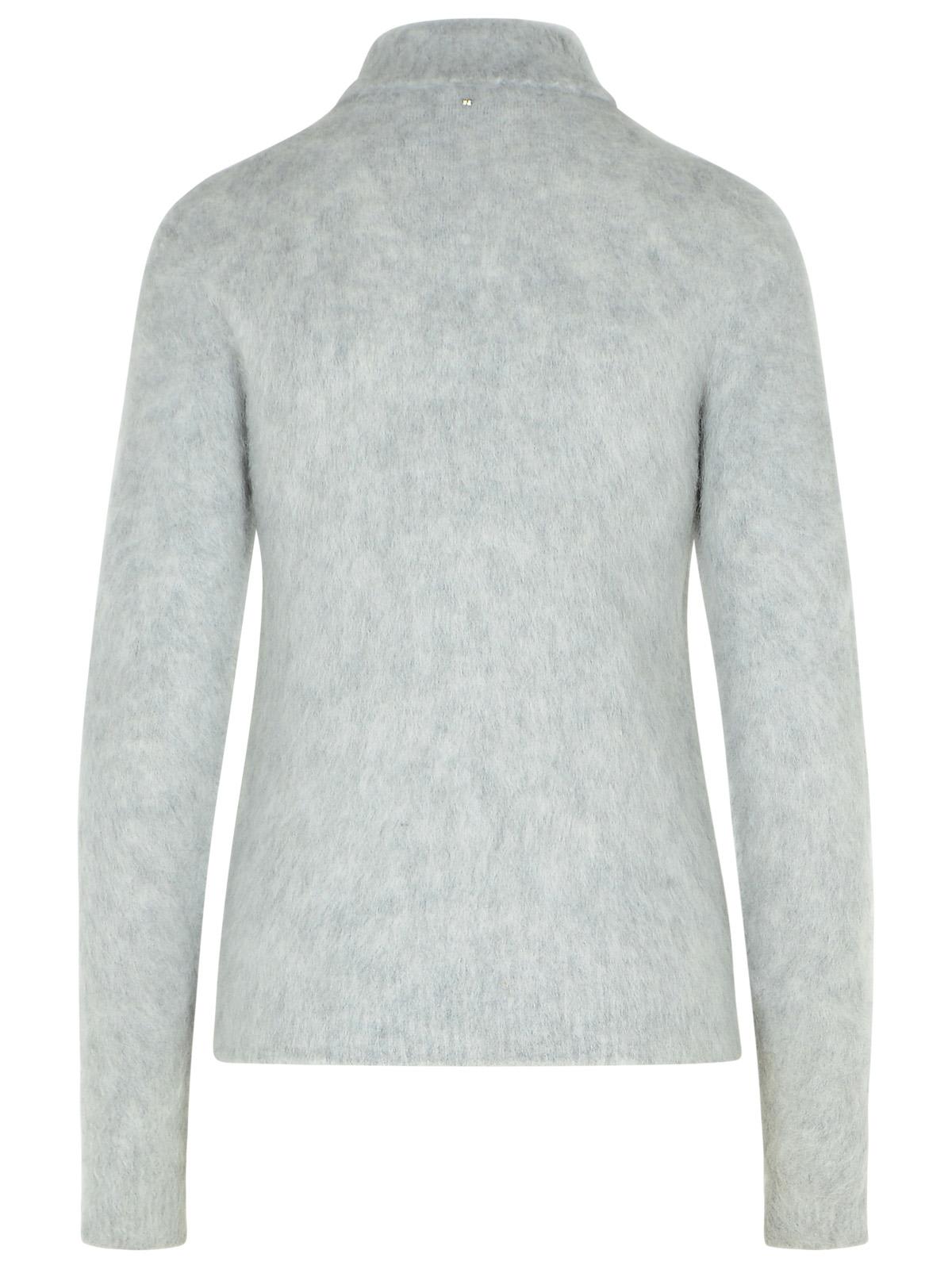 Shop Sportmax Elgar Light Grey Alpaca Blend Sweater