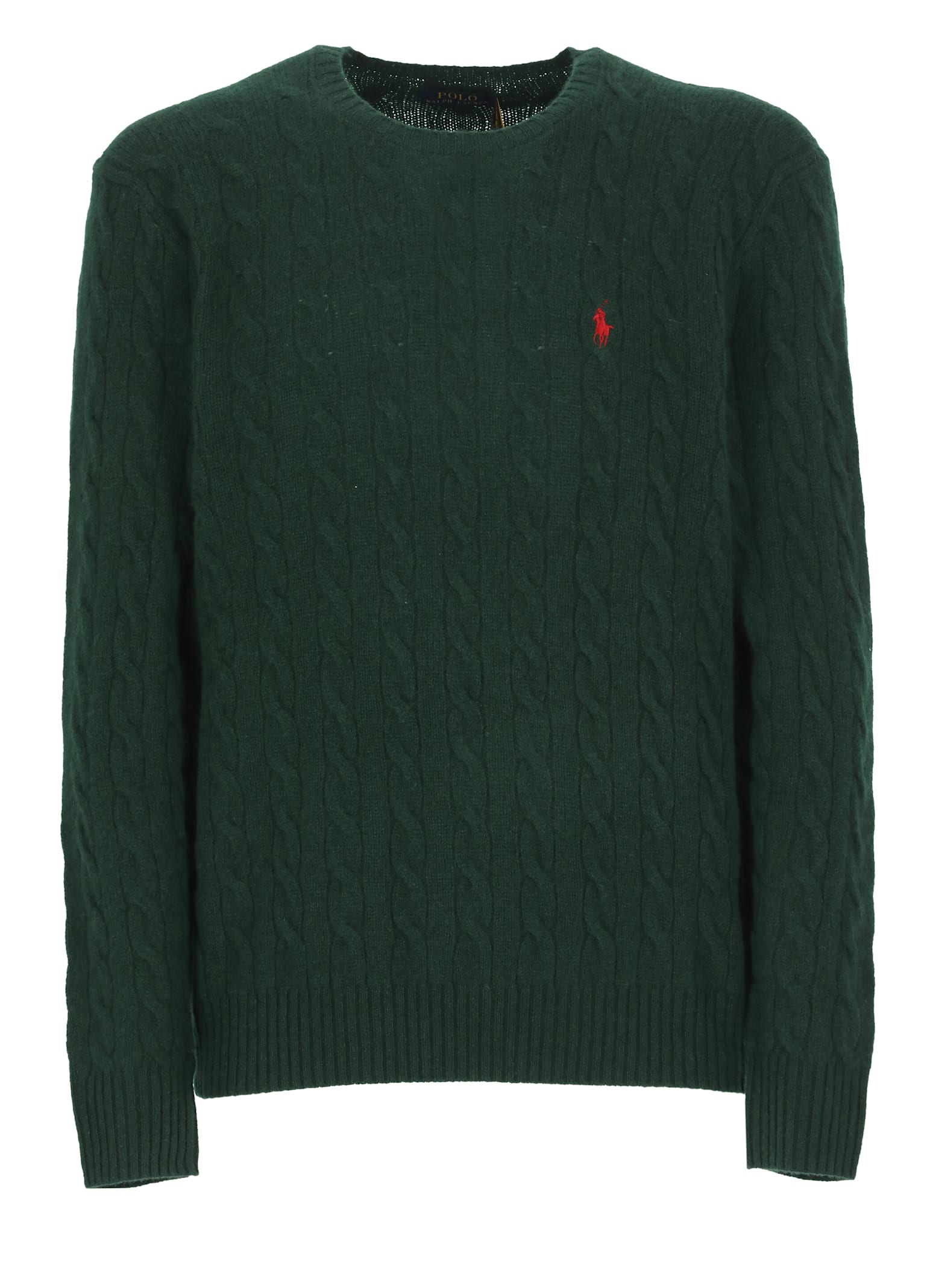 Ralph Lauren Pony Sweater In Green