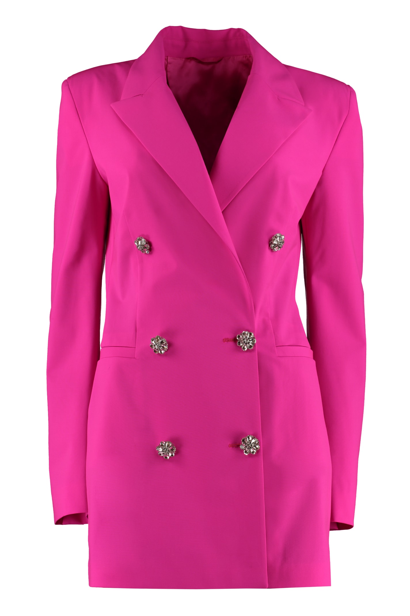 fuchsia blazer dress