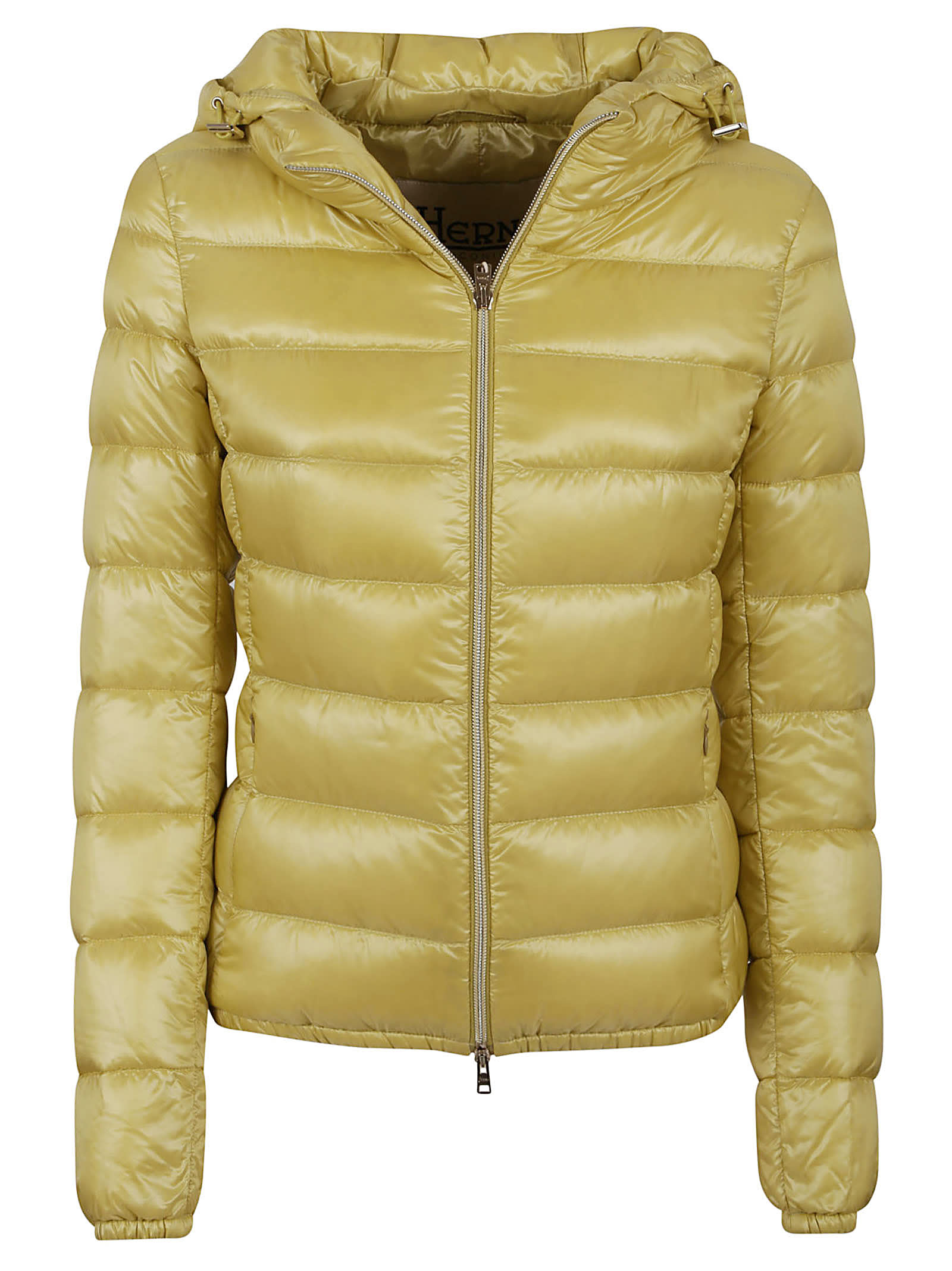 Shop Herno Padded Jacket In Canarino