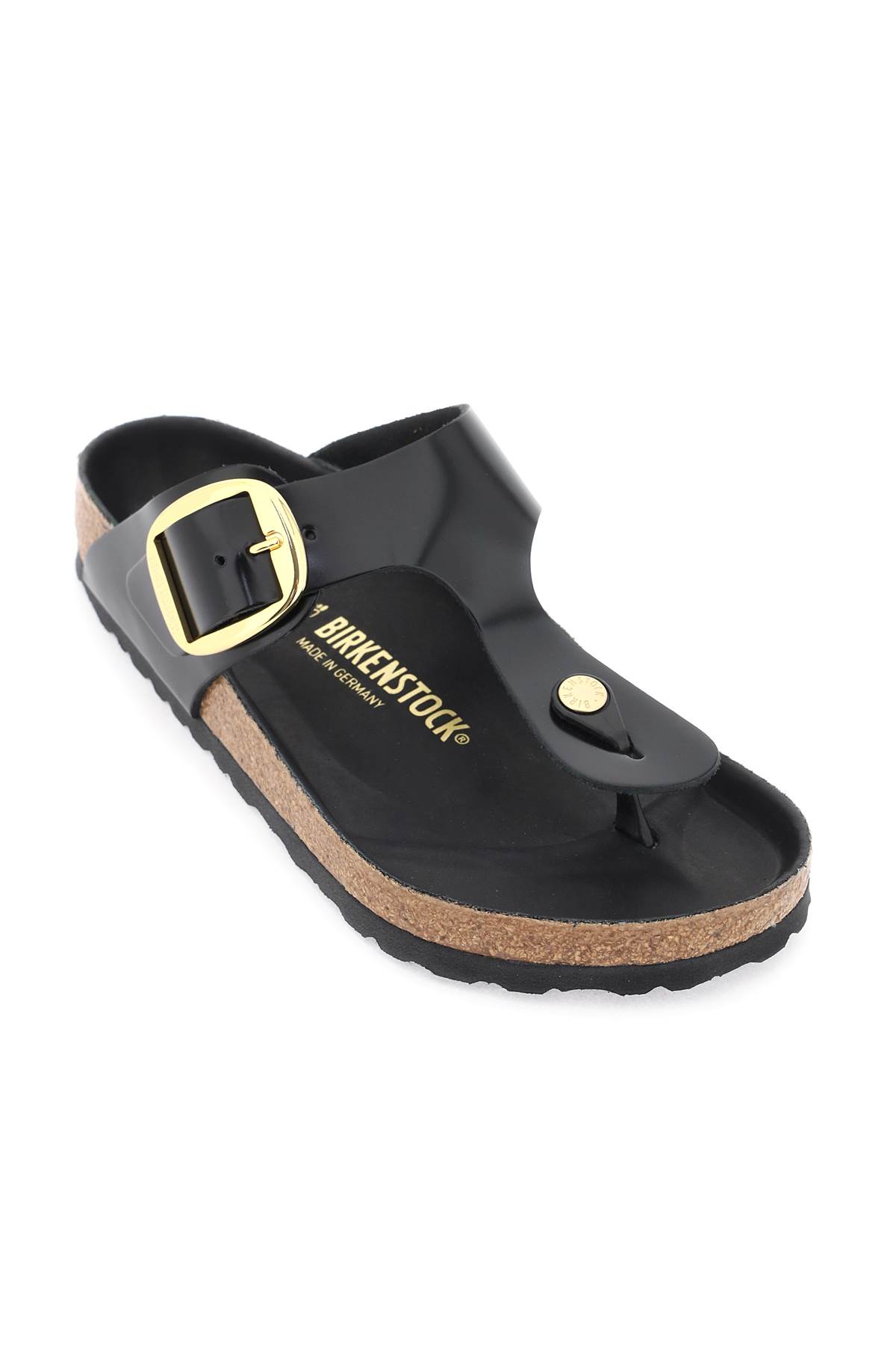 Birkenstock Gizeh Big Buckle Mules In Black