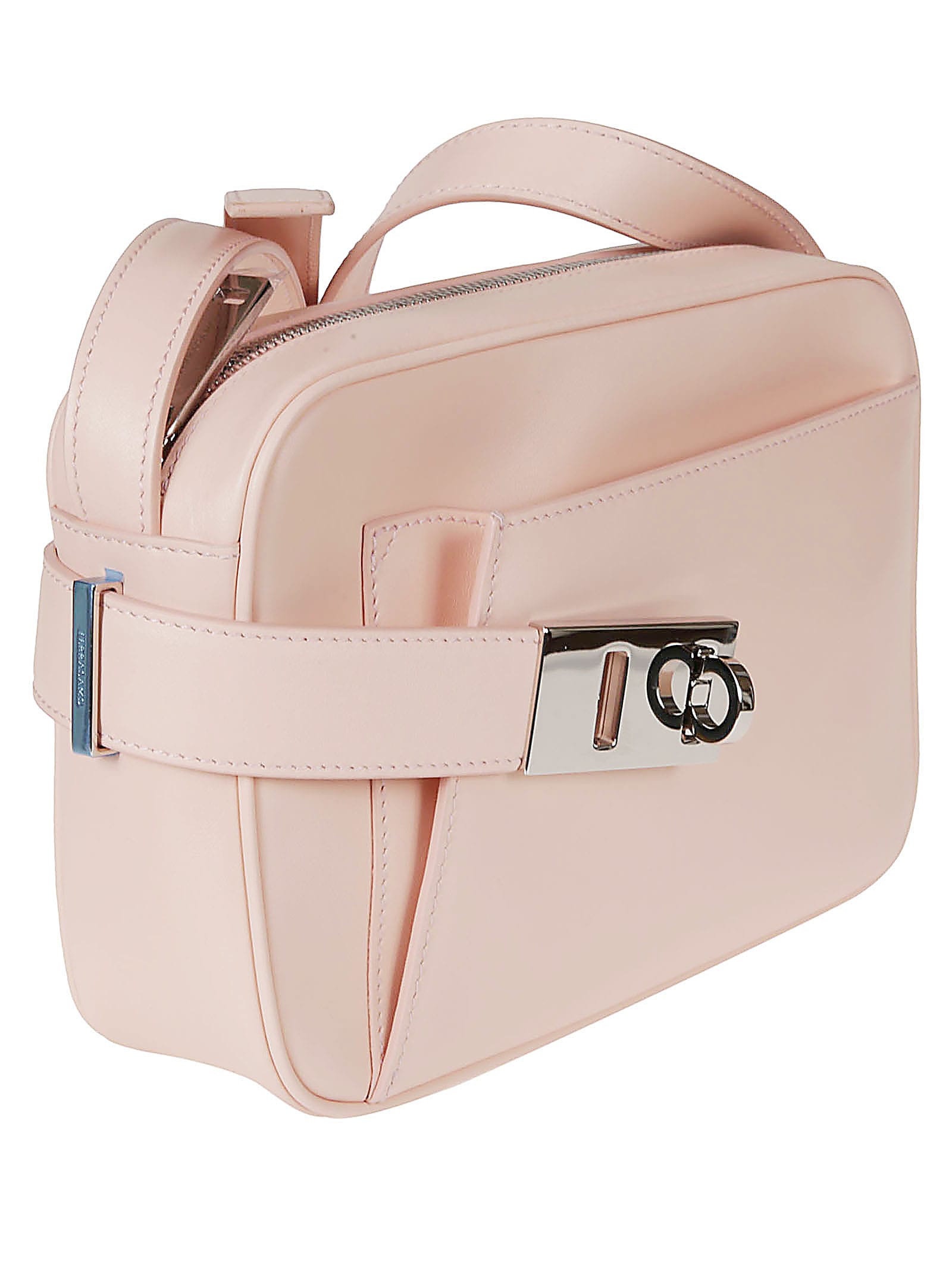 Ferragamo Small Camera Case Logo Crossbody Bag In Black