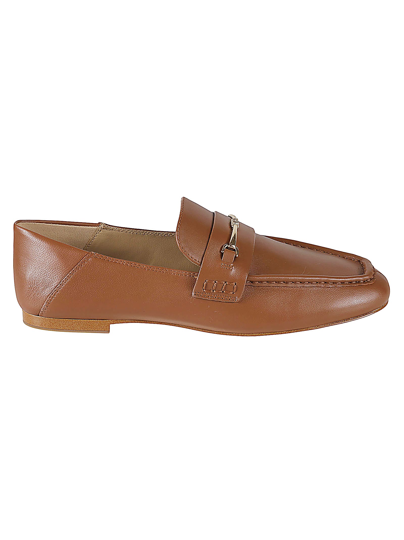 Shop Michael Kors Lena Loafers In Brown