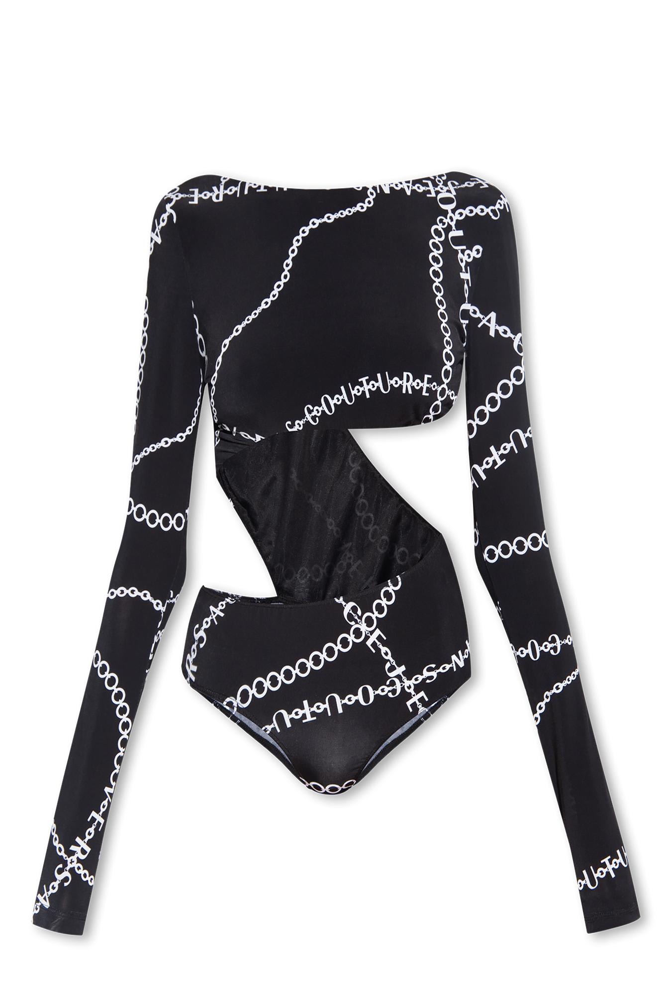 Necklace Print Long-sleeved Bodysuit