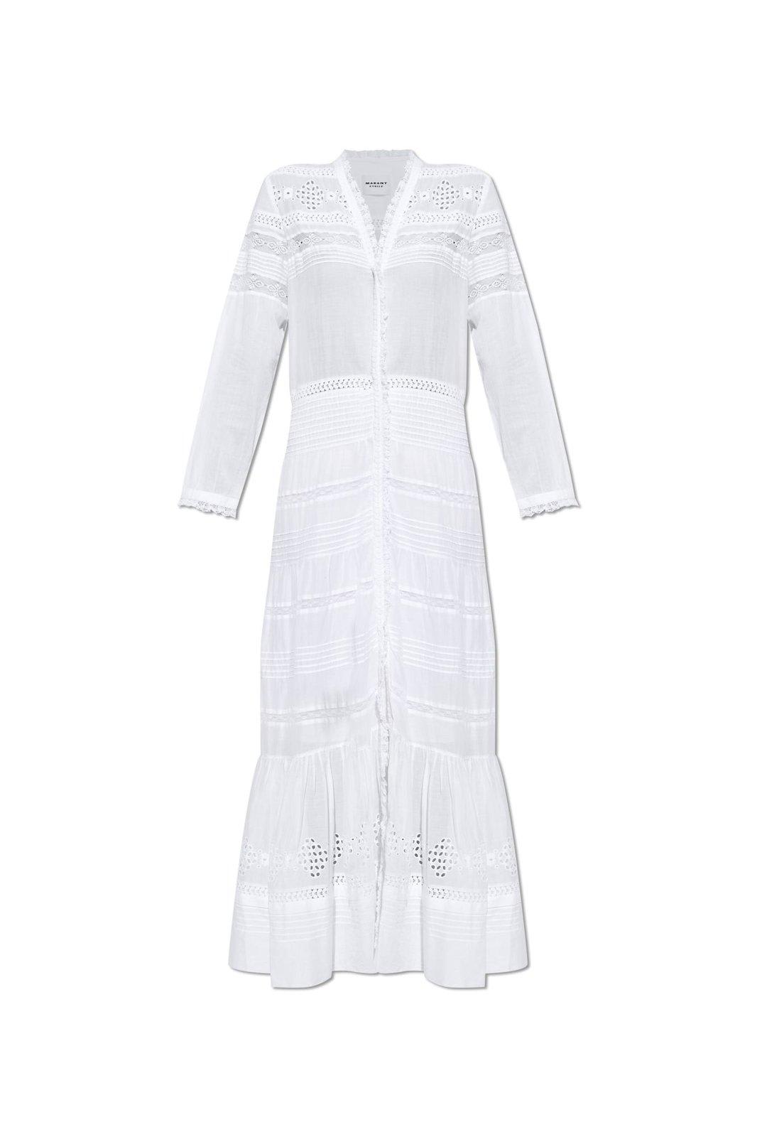 Isabel Marant Étoile Daniva V-neck Dress In White