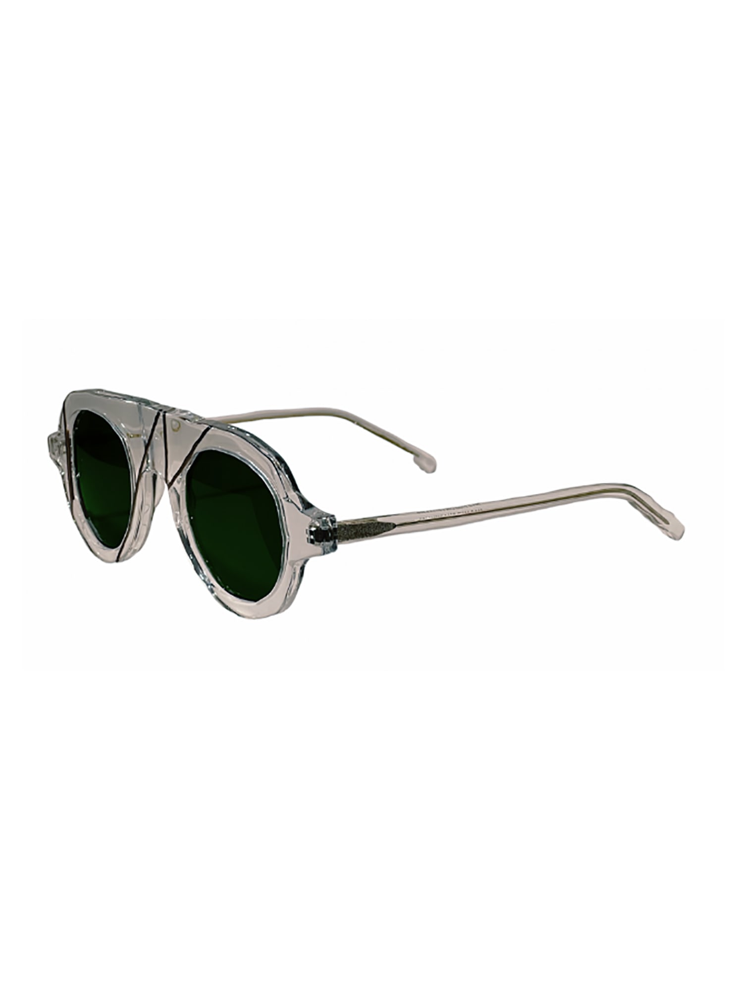 Masahiro Maruyama Mm/0078 No.3(sun) Sunglasses In Clear _ Gold