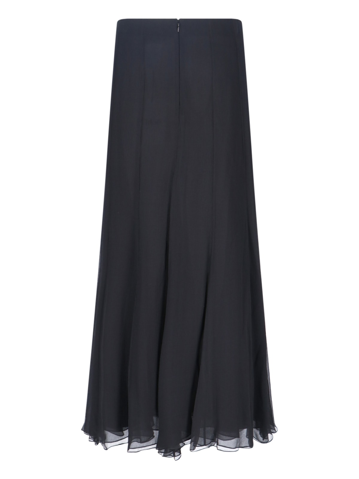 Chloé Women Fluid Silk Maxi Skirt In Black