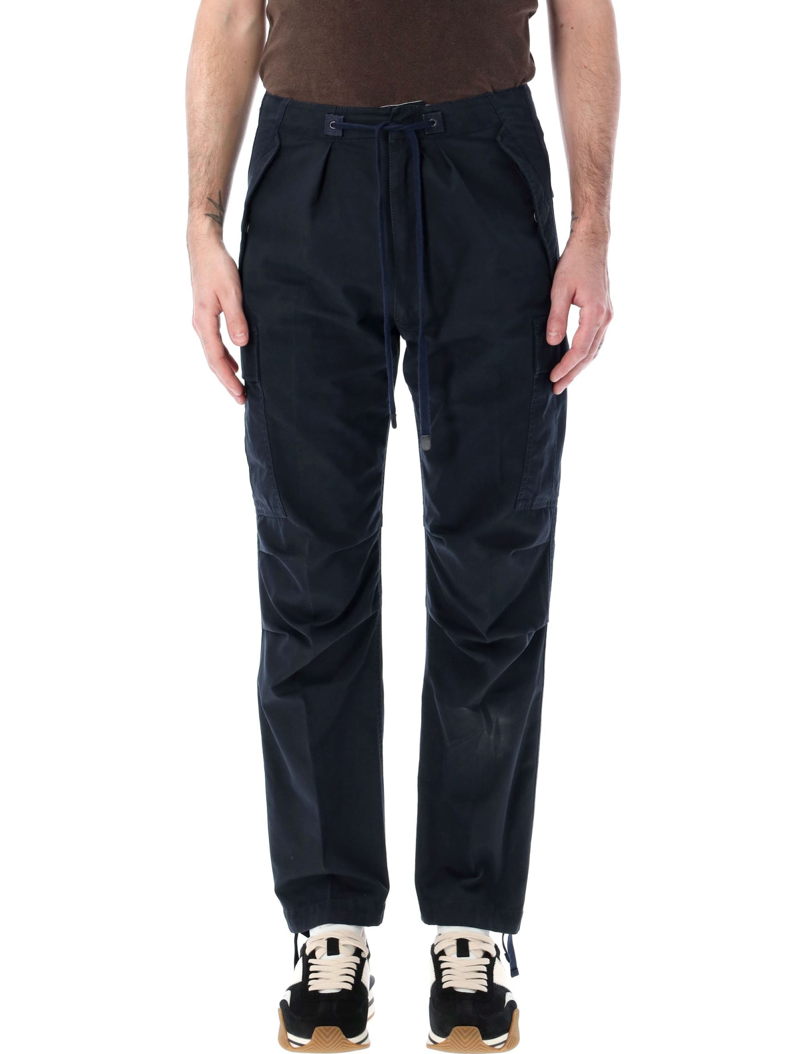 Shop Tom Ford Lightweight Cargo Pants In Ink
