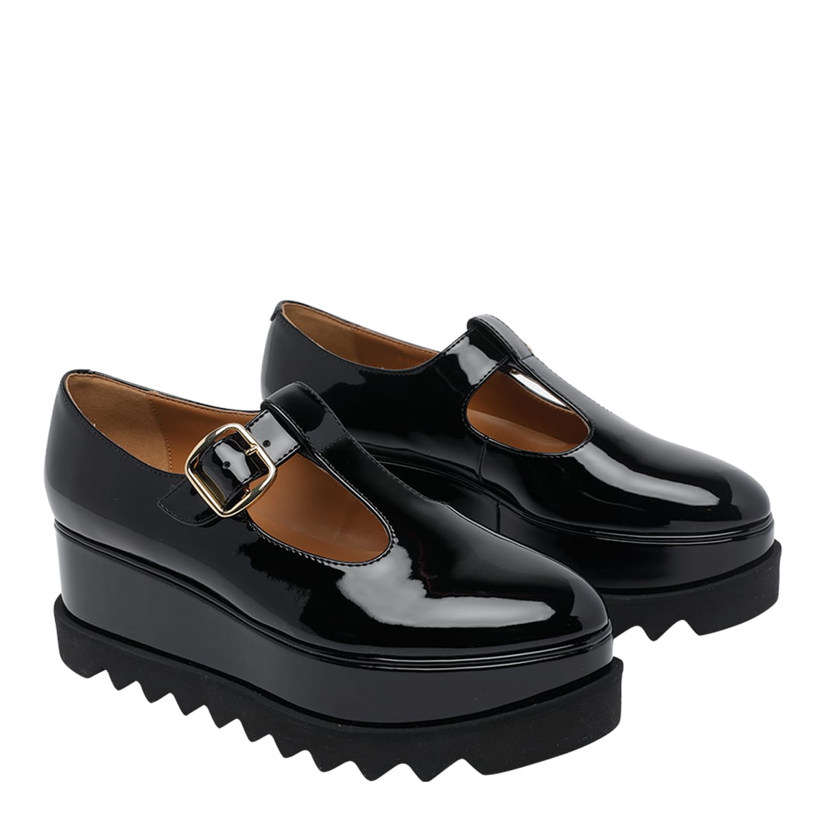 Stella Mccartney Limited Edition Elyse Monochrome Platform Shoes In Black