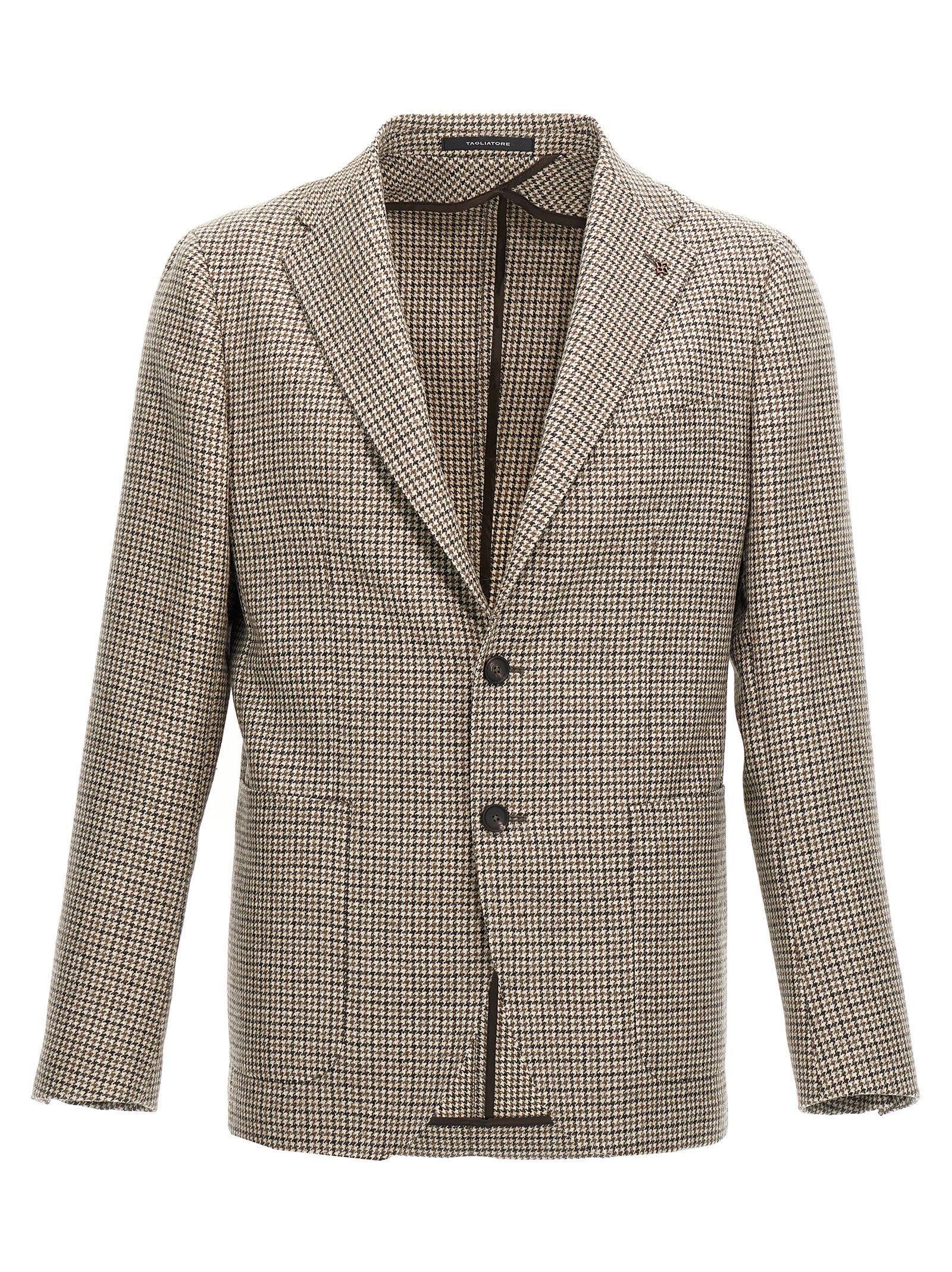 Shop Tagliatore Montecarlo Blazer In Brown