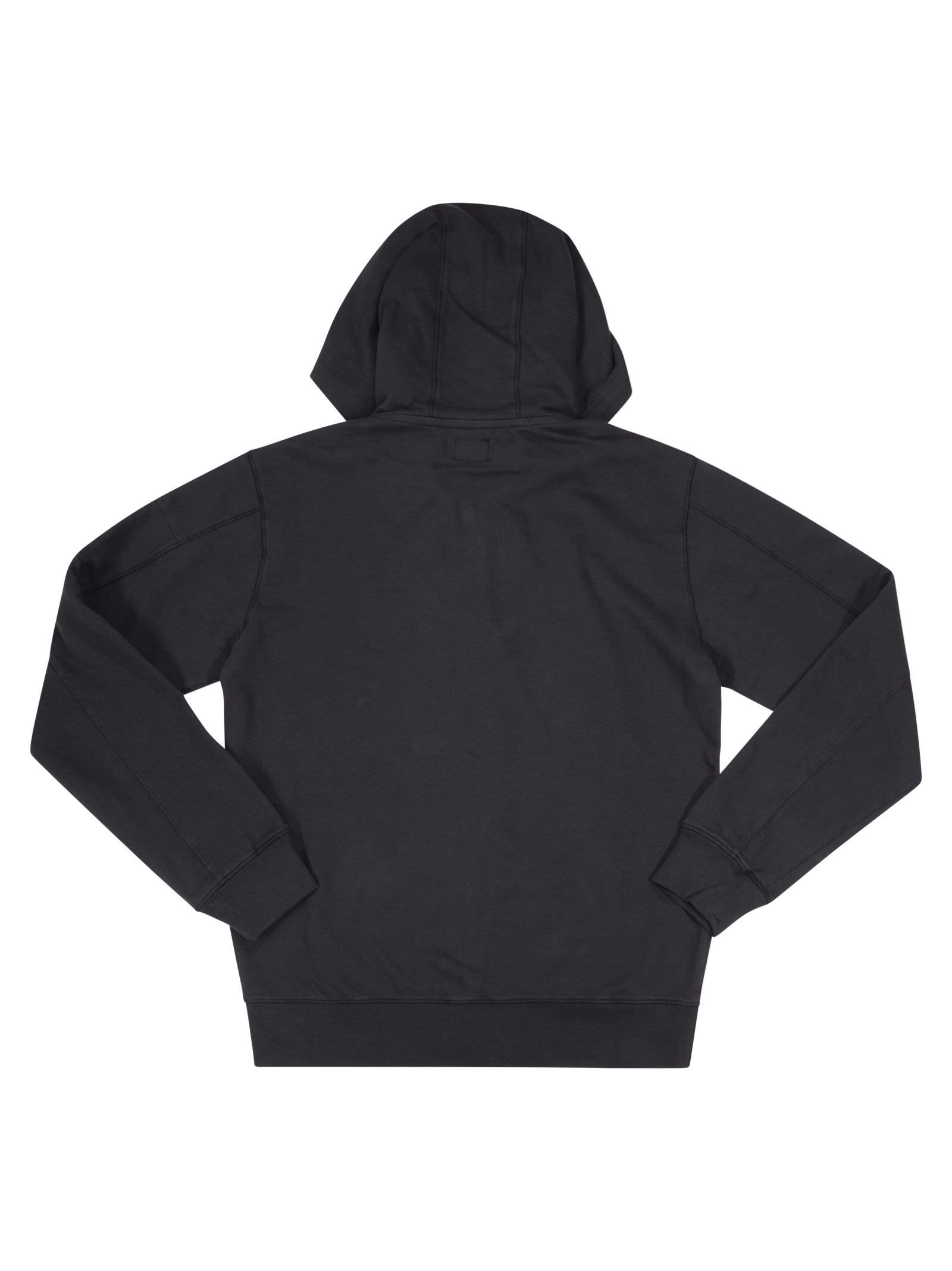 Shop C.p. Company Hoodie With Zip In Blue