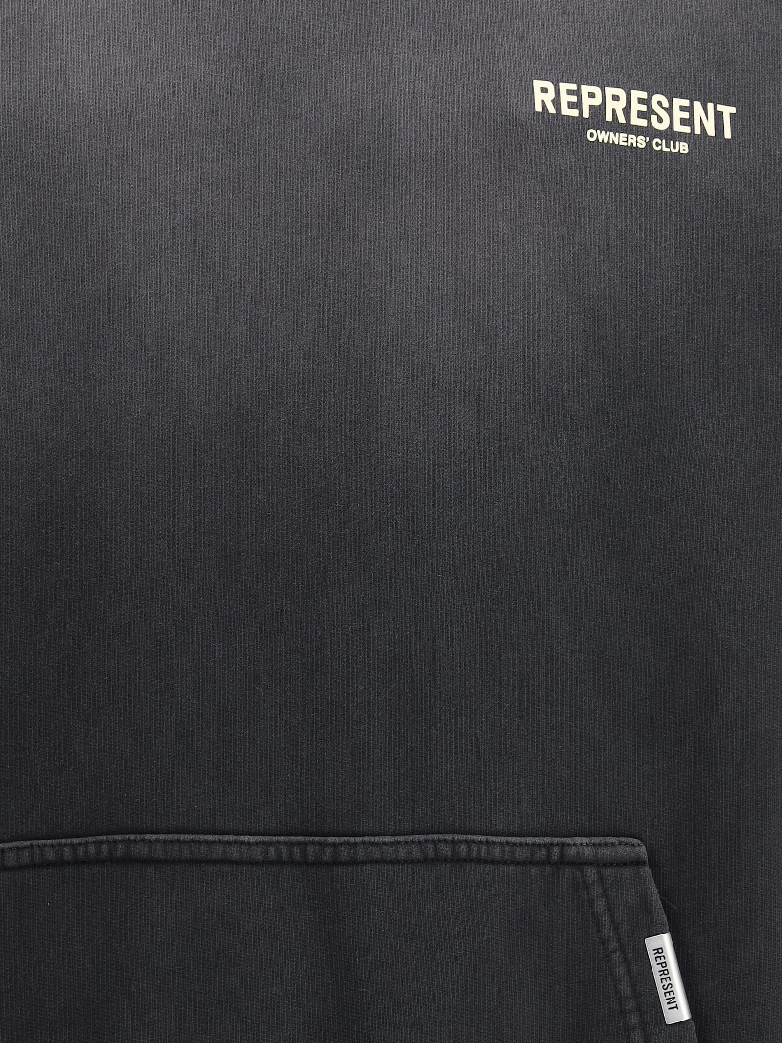 Represent Relaxed Fit Hoodie With Graphic Back And Subtle Logo In Gray