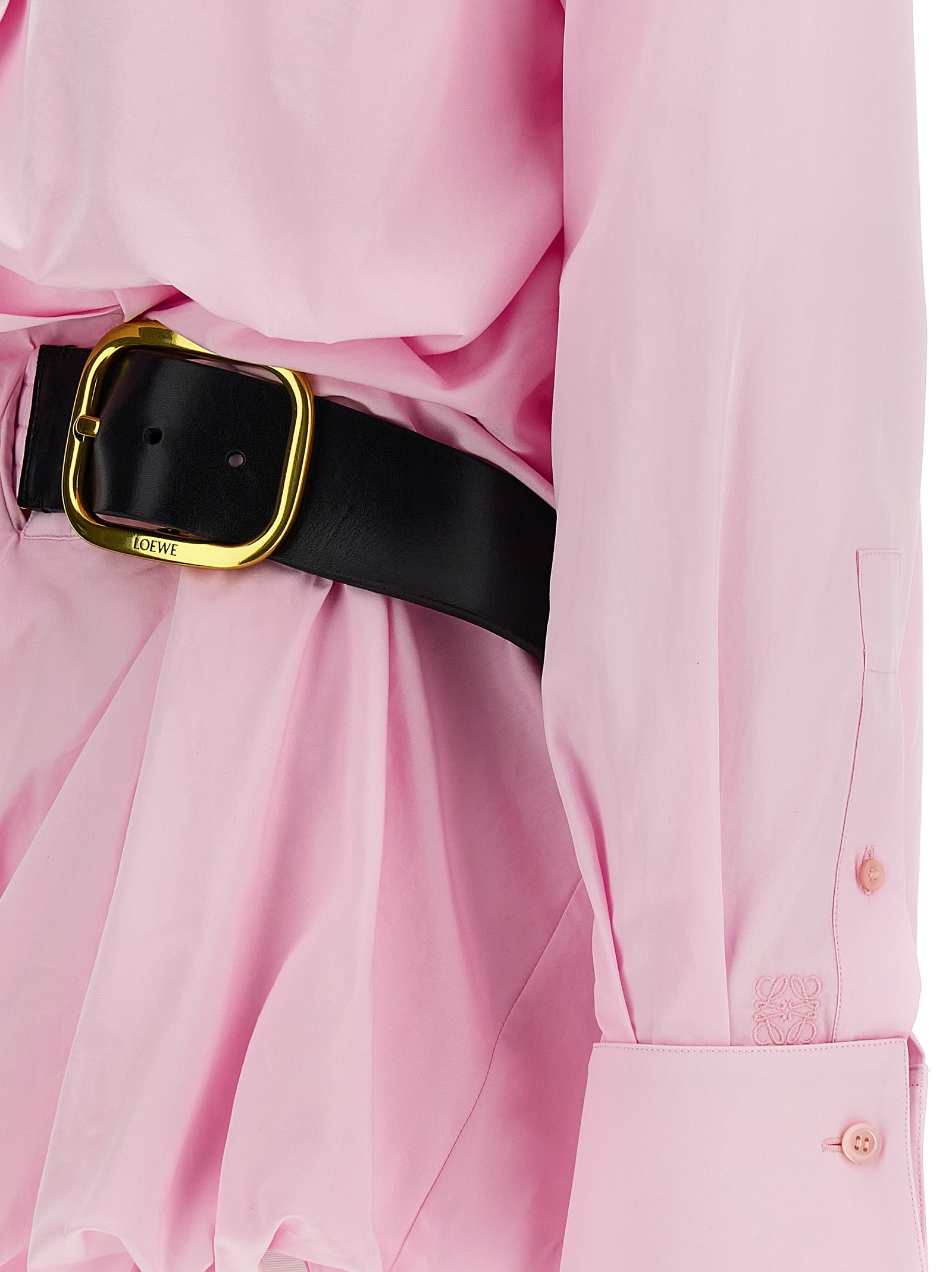 Shop Loewe Belt Shirt In Pink