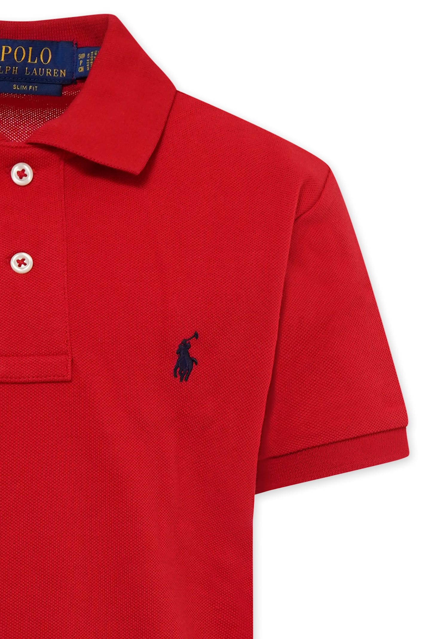Ralph Lauren Red Polo Shirt For Boy With Horse In Red