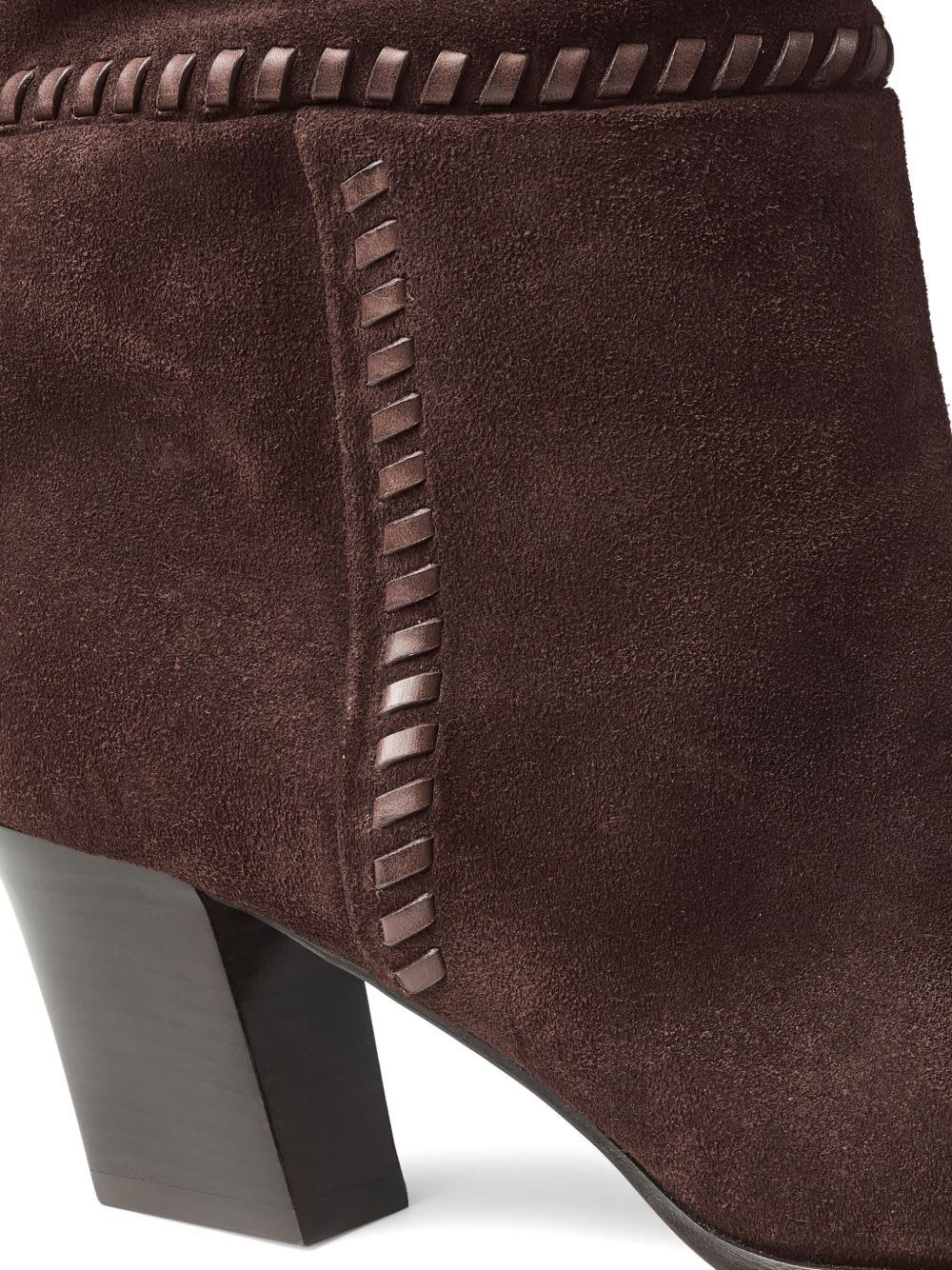 Jimmy Choo Hart Stitch 60 Suede Knee-high Boots In Brown