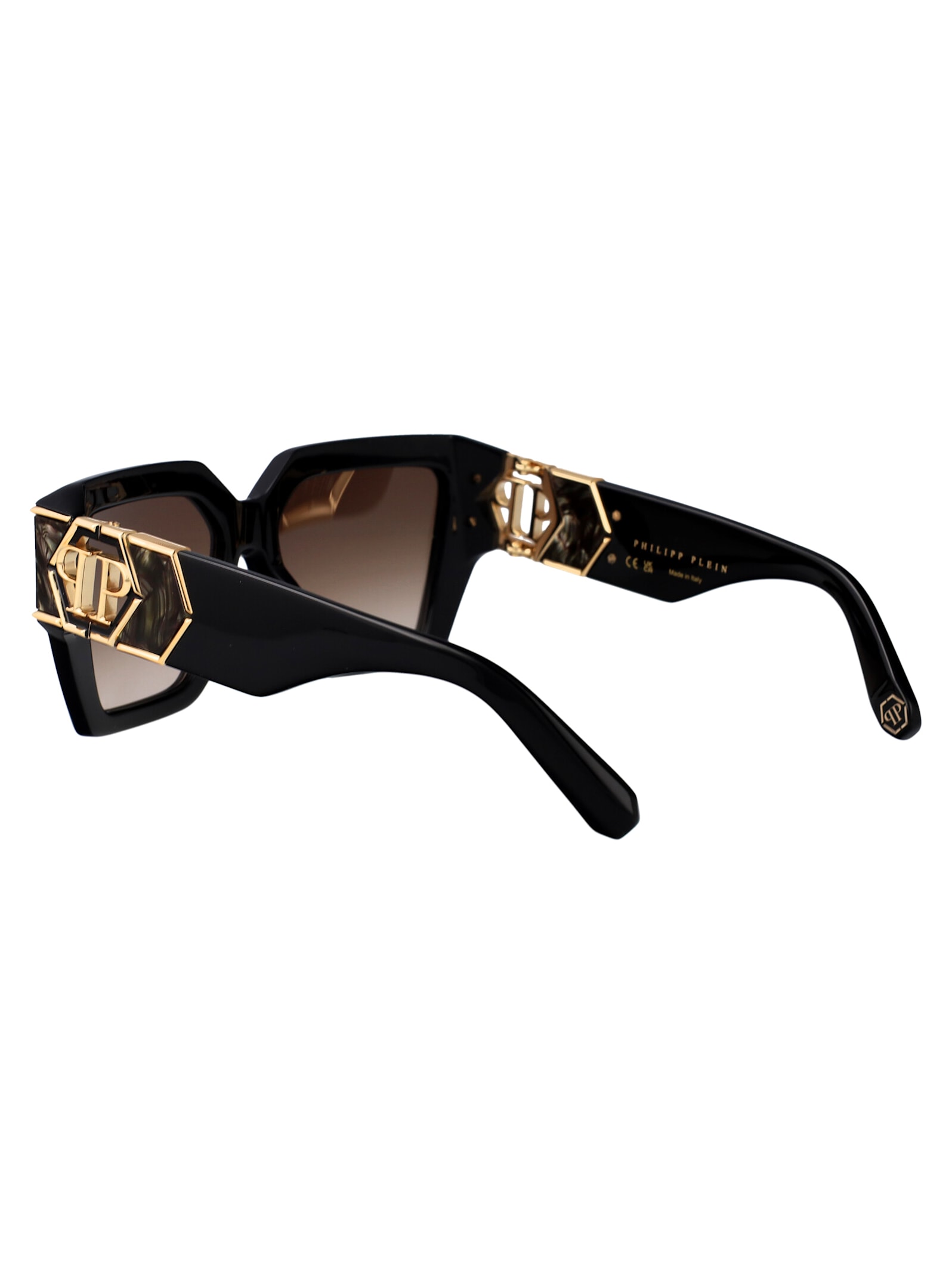 Philipp Plein Plein Hera Sunglasses In Black Gold