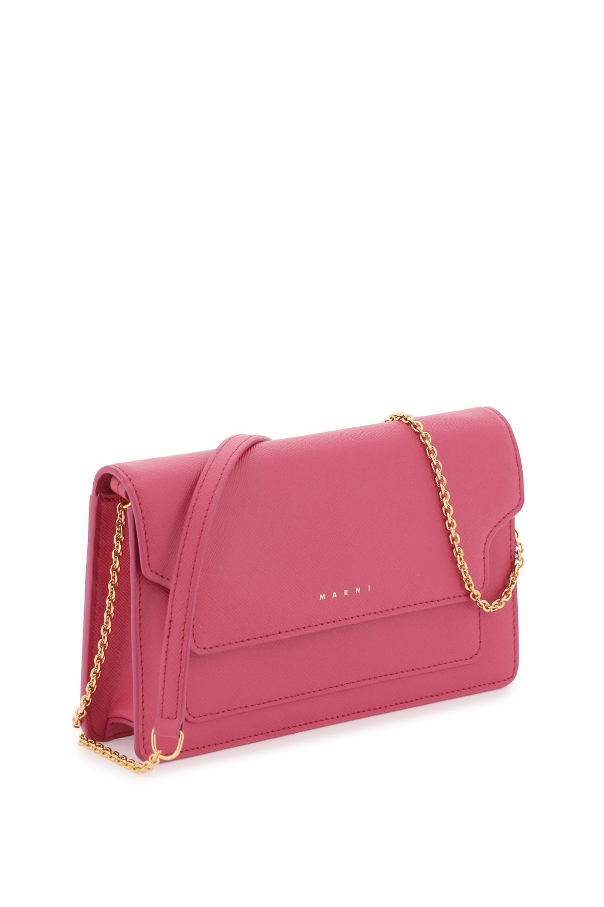 Shop Marni Wallet Trunk Bag In Light Orchid (pink)