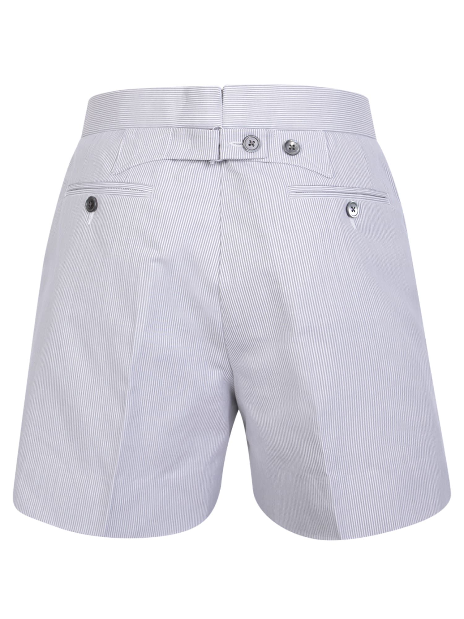 Shop Thom Browne Grey Pincord Classic Shorts