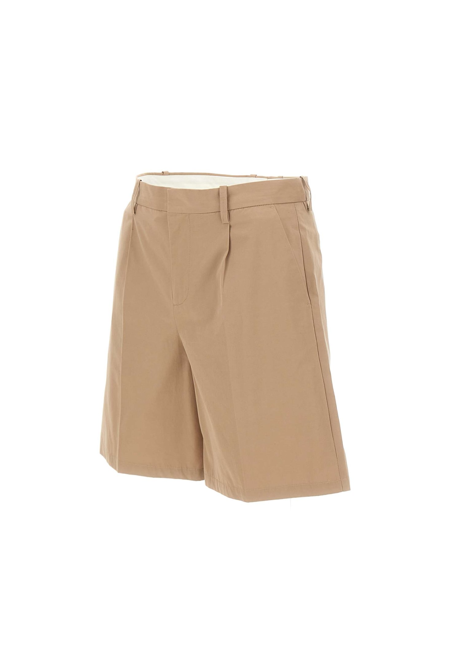 Shop Apc Cotton Shorts Terry In Sand