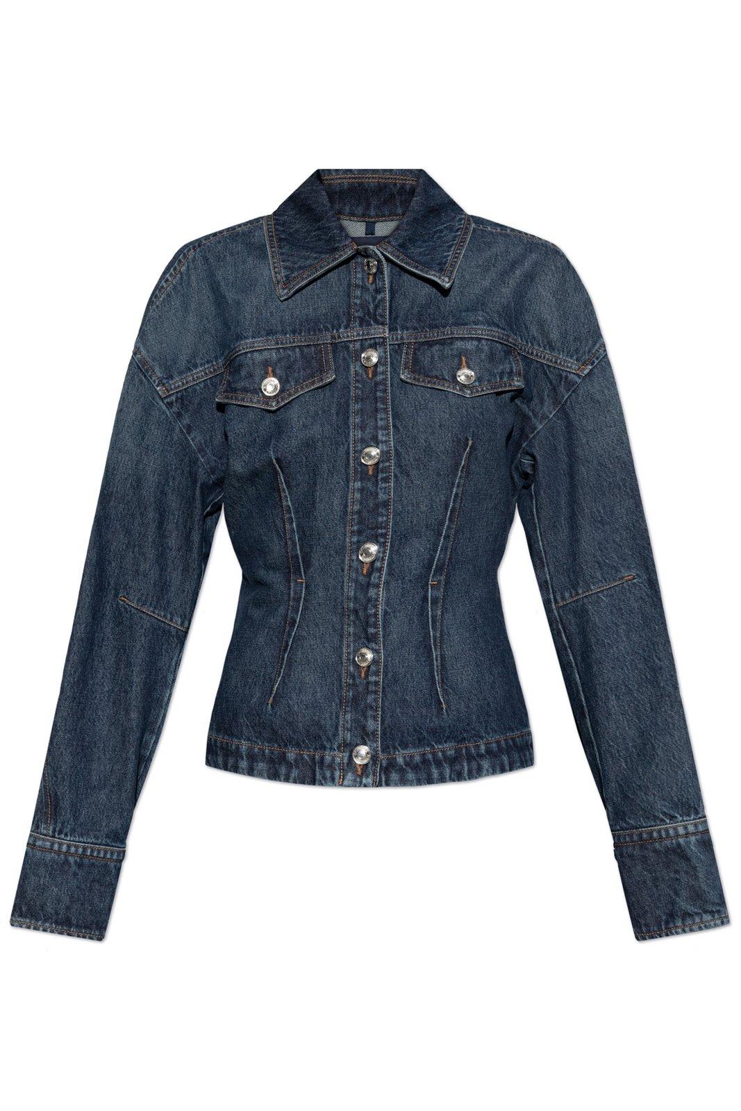 Button Detailed Denim Jacket