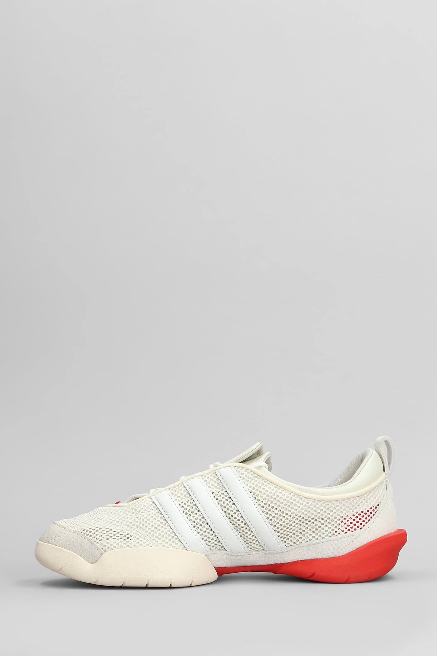 Y-3 Regu Sneakers In Beige Leather And Fabric In Beige