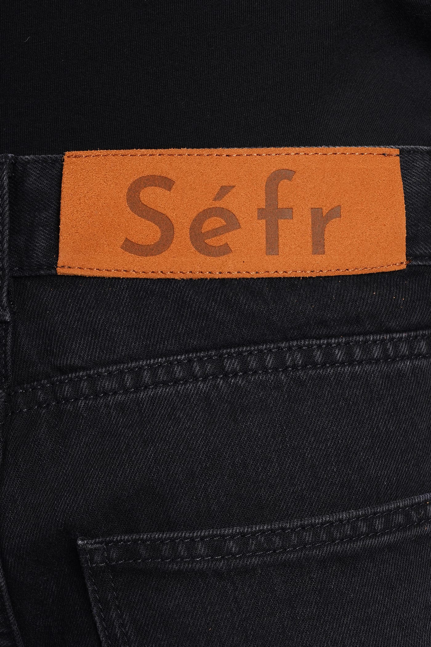 Shop Séfr Jeans In Black Denim