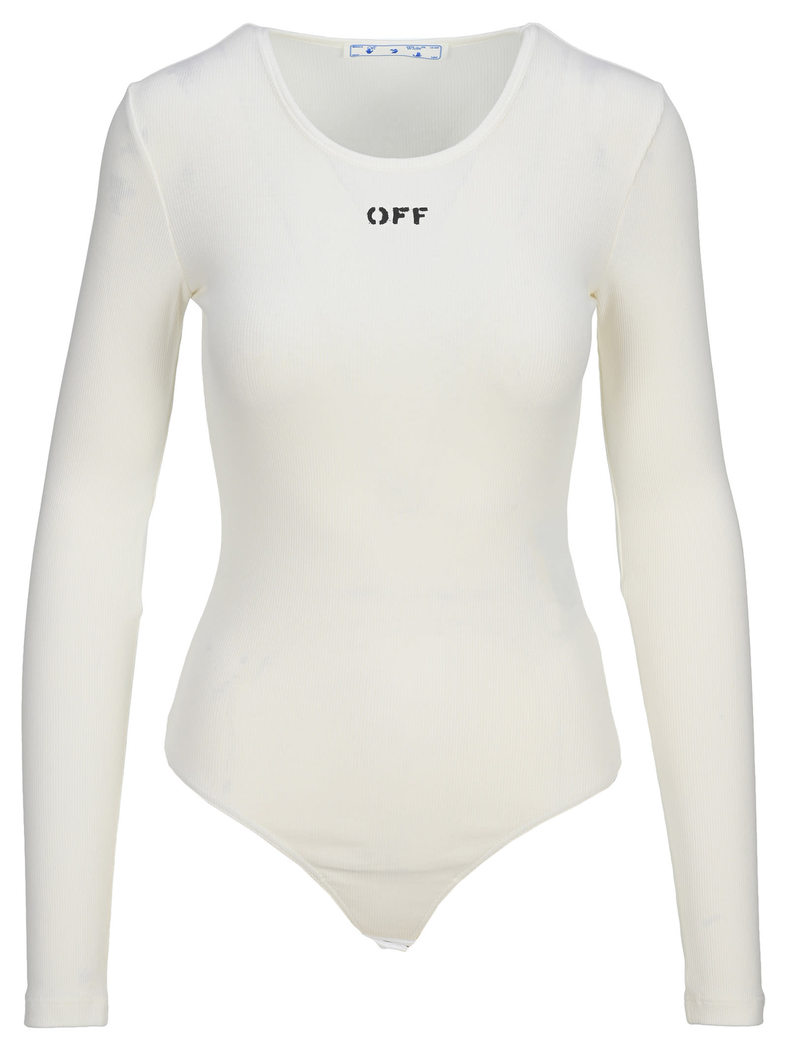 Off-White Off White Ribbed Bodysuit