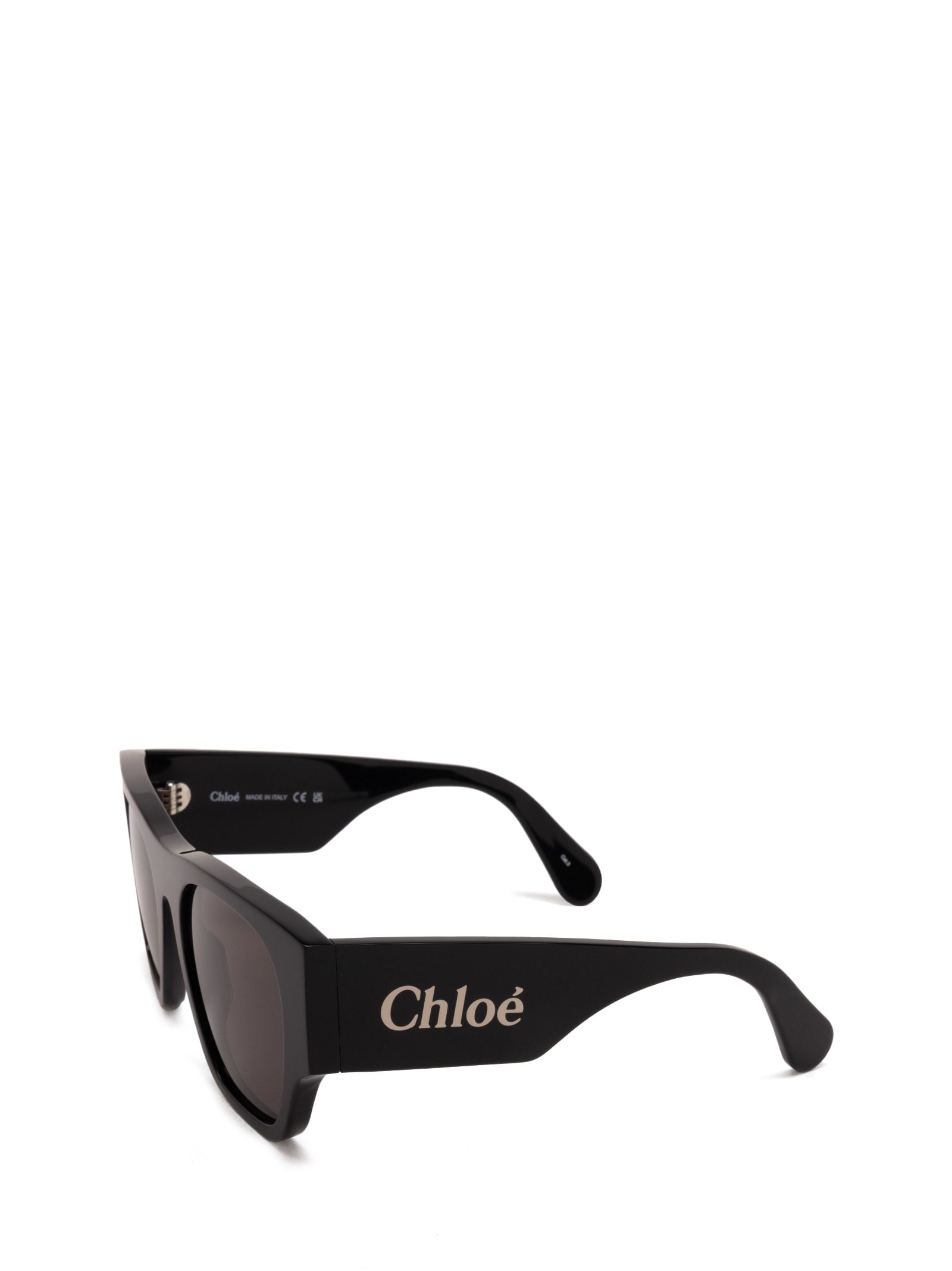 Shop Chloé Ch0233s Black Sunglasses