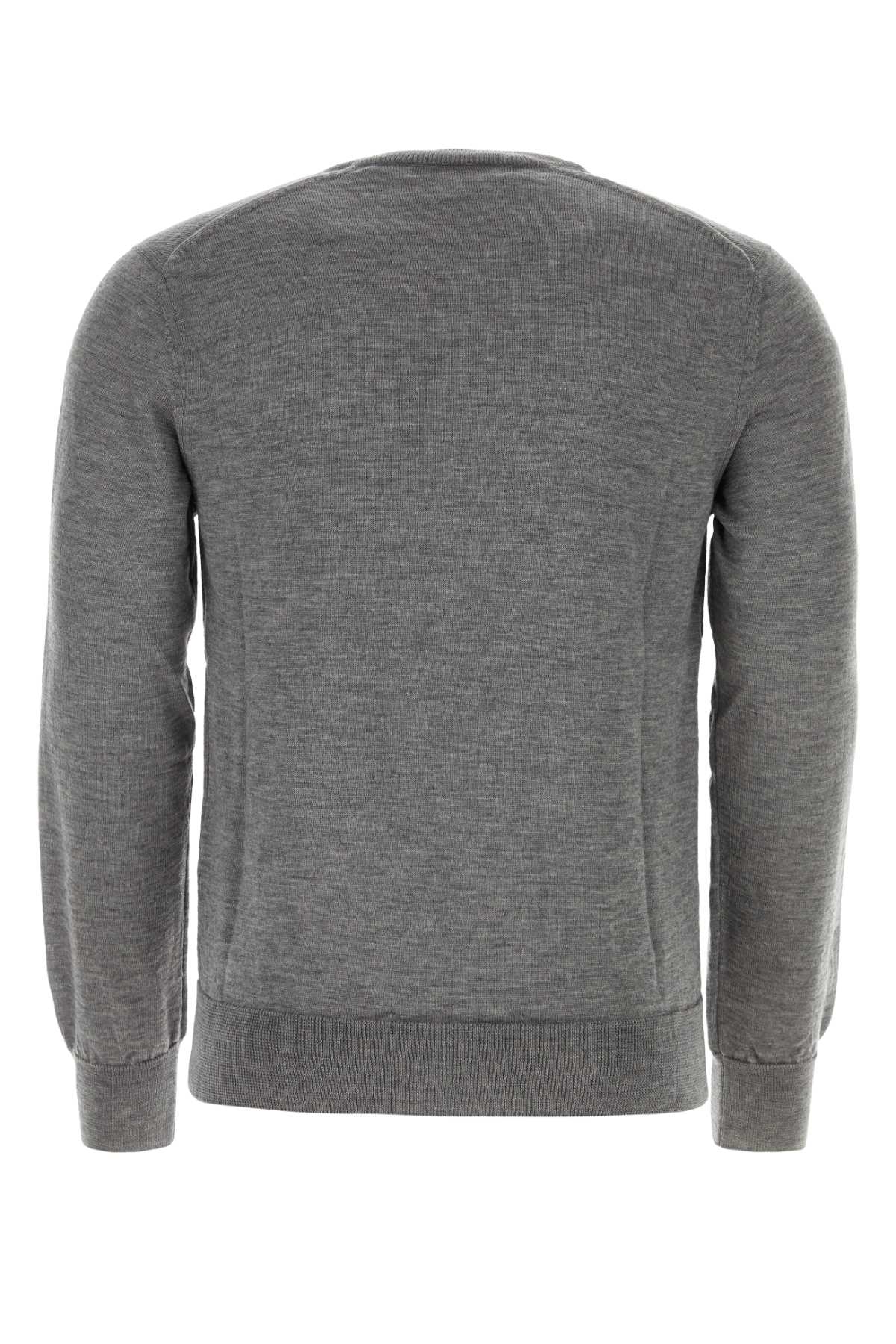 Shop Comme Des Garçons Shirt Dark Grey Acrylic Blend Sweater