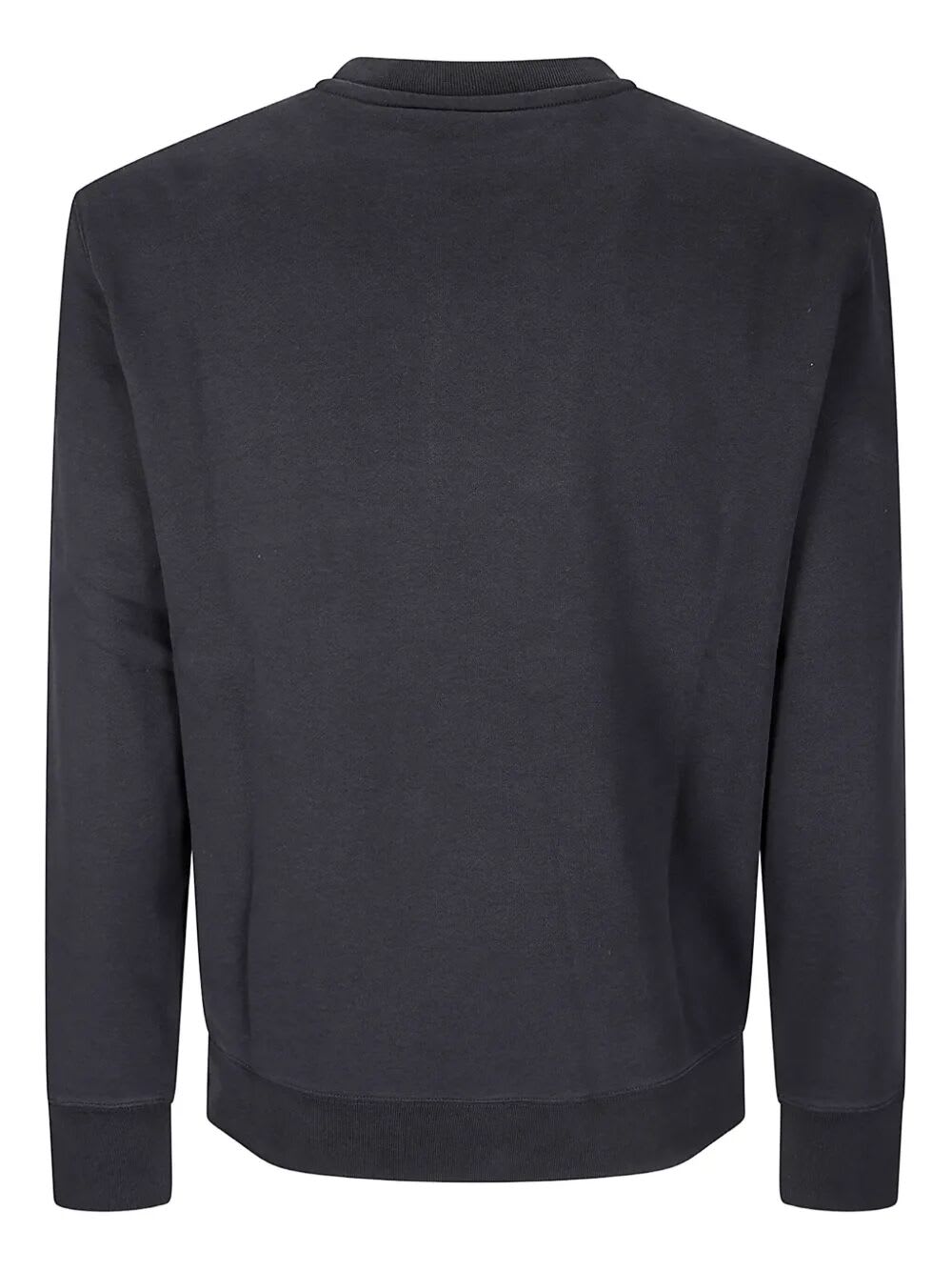 Maison Kitsuné Wool Crewneck Sweater Featuring Fox Design In Black