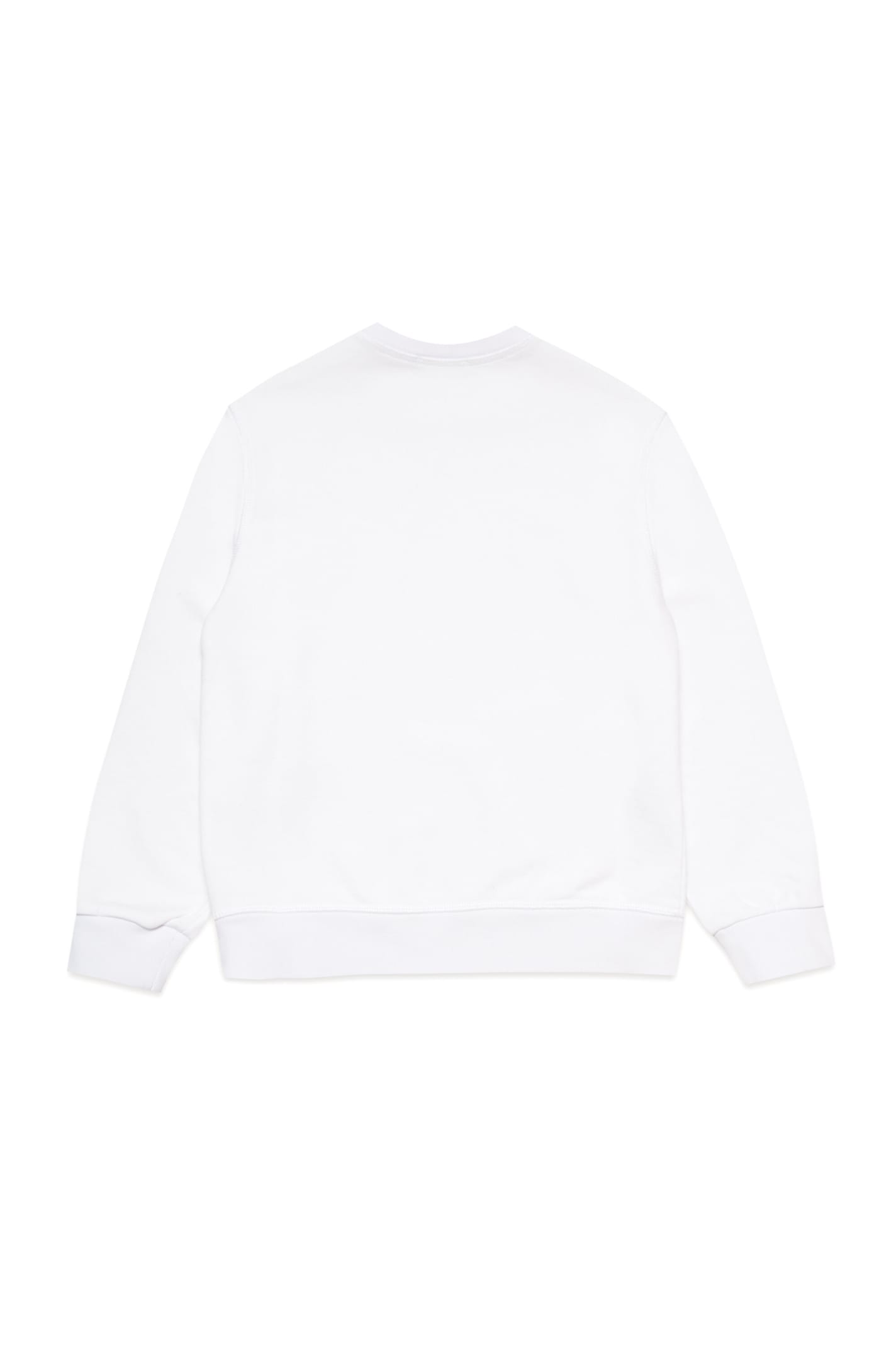 Shop Dsquared2 D2s411u Relax-icon Sweat-shirt Dsquared Cotton Crew-neck Sweatshirt With Icon Logo In White