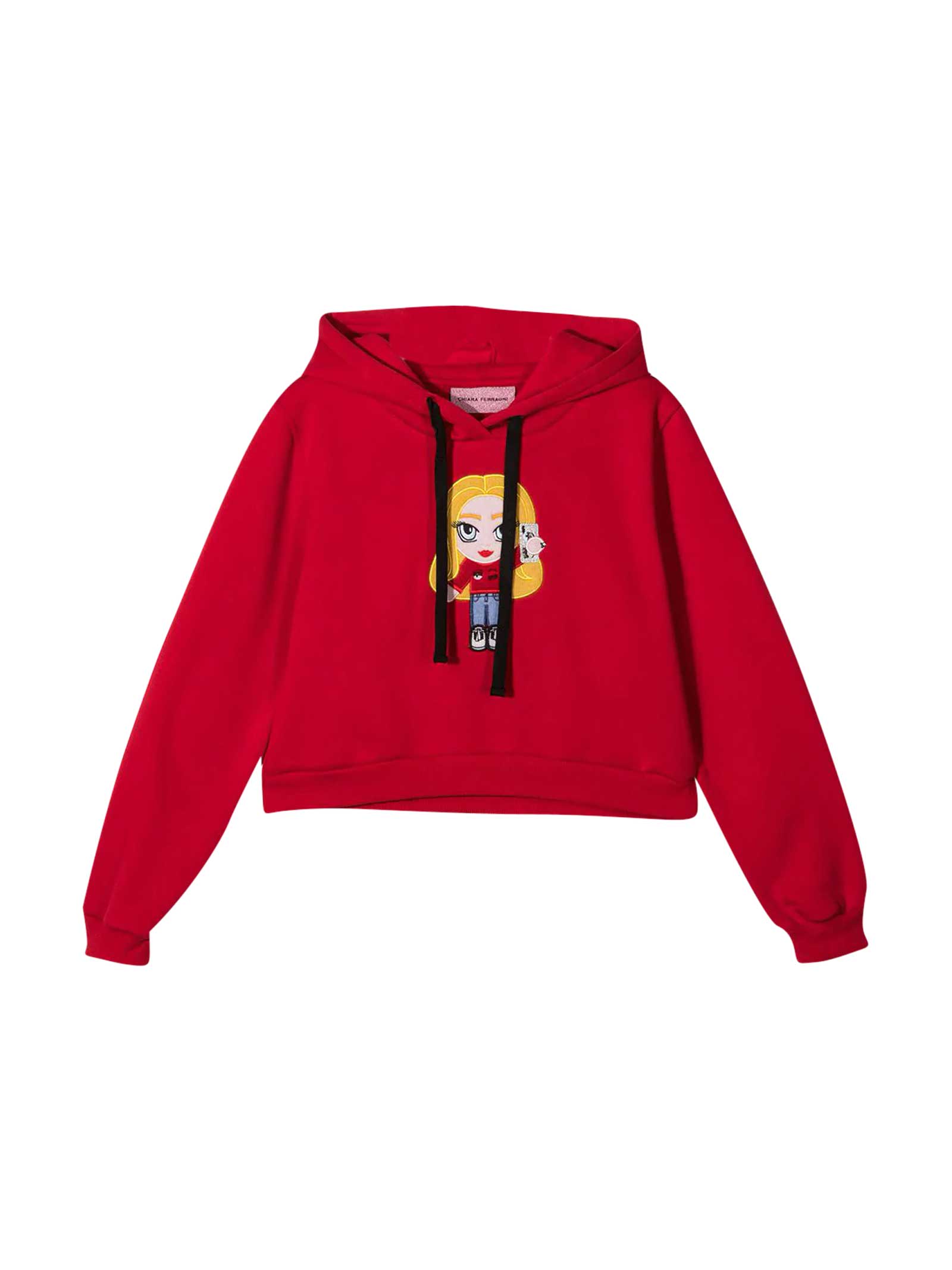 Chiara Ferragni Red Sweatshirt