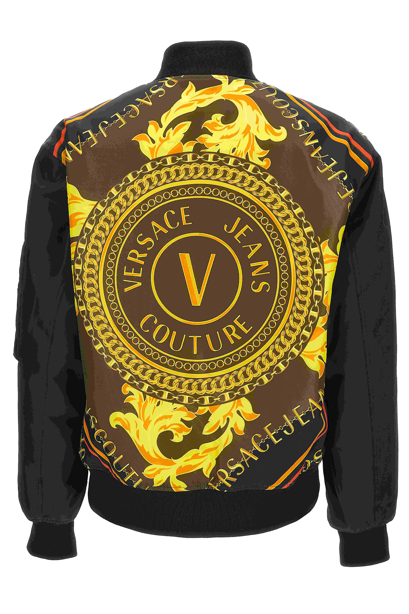 Shop Versace Jeans Couture Outerwear In Black