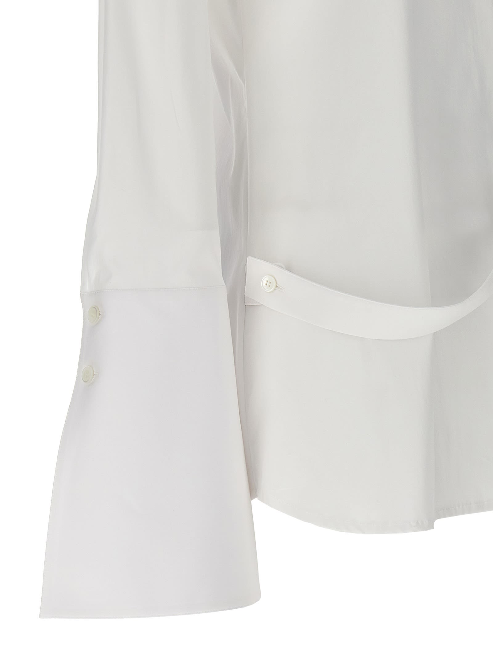 Shop Courrèges Modular Shirt In Bianco