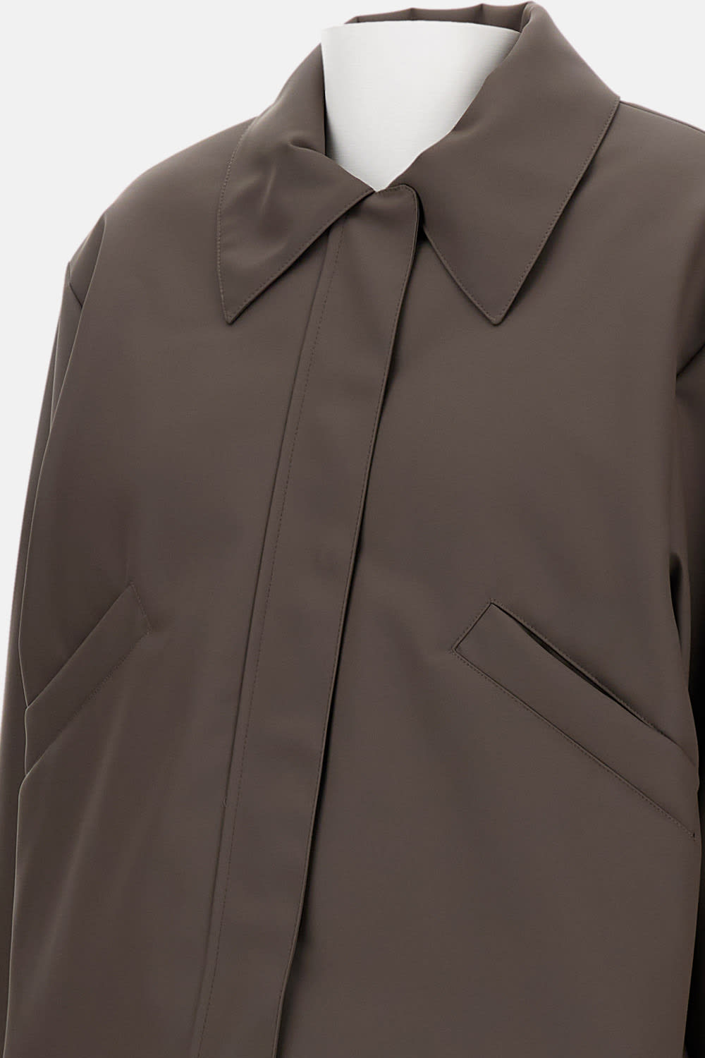 Kassl Editions Short Rubber Bomber Jacket In Gray