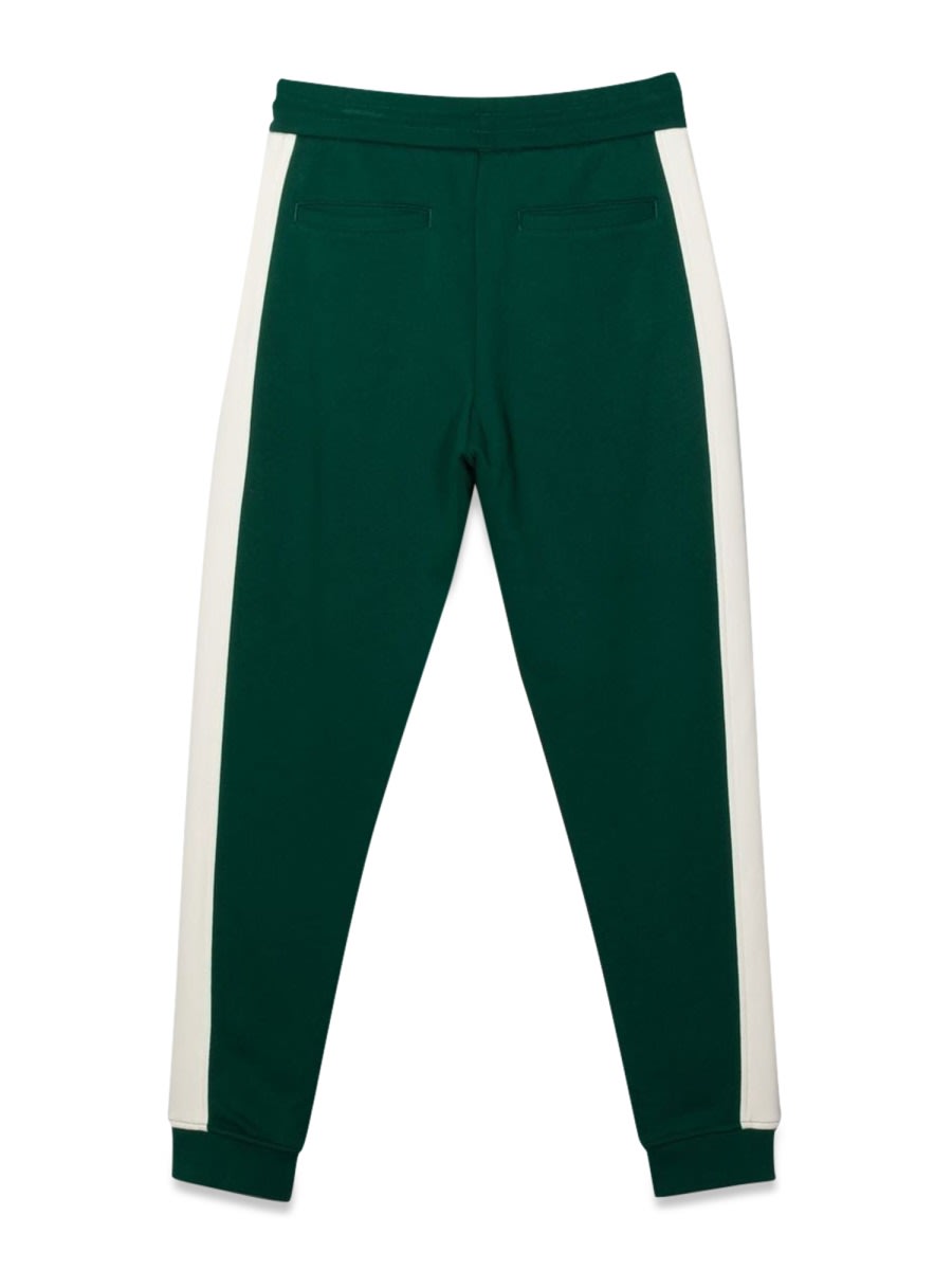 Emporio Armani Color-block Track Pants In Green