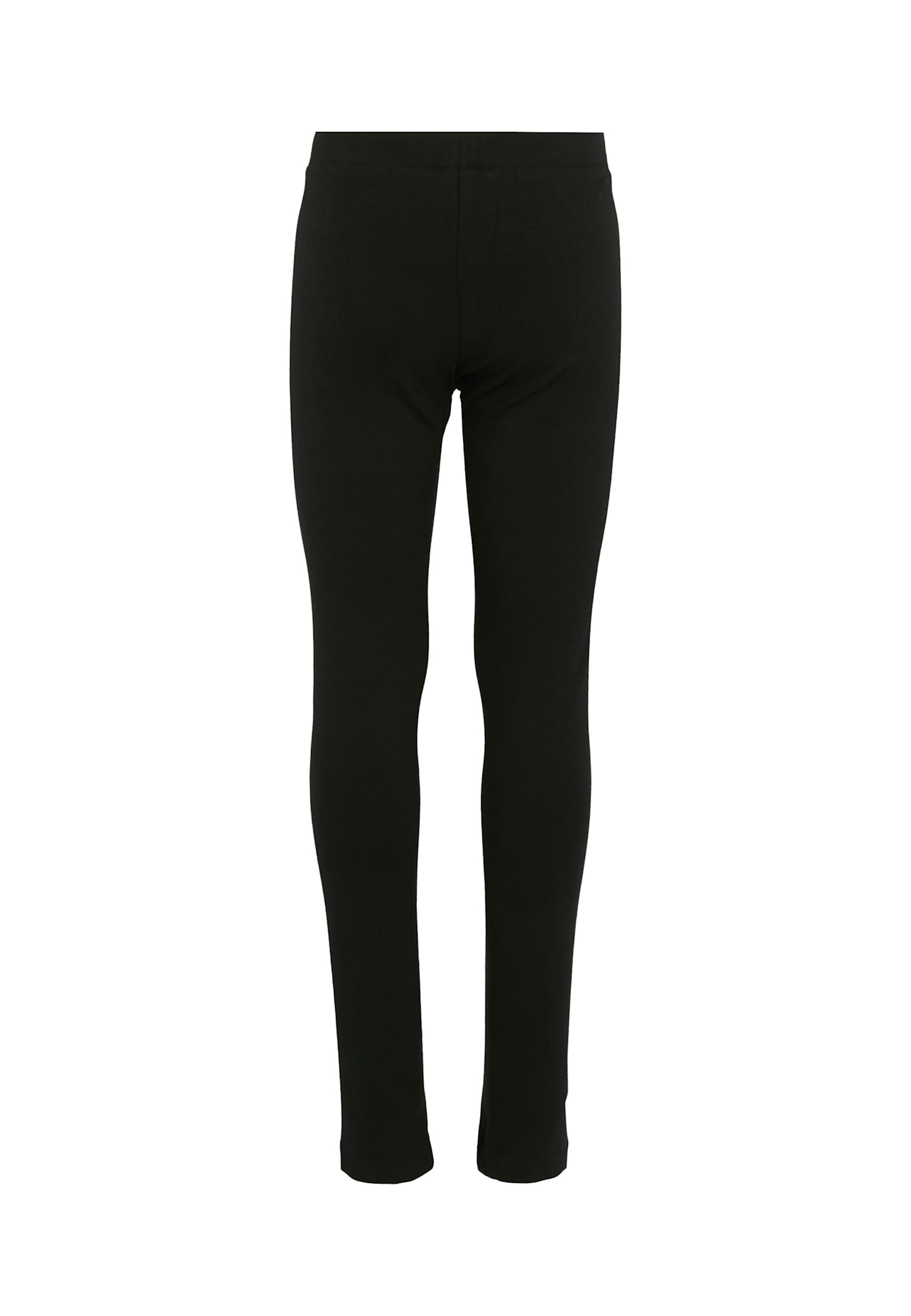 Moschino Black Leggings For Girl With Teddy Bear In Black