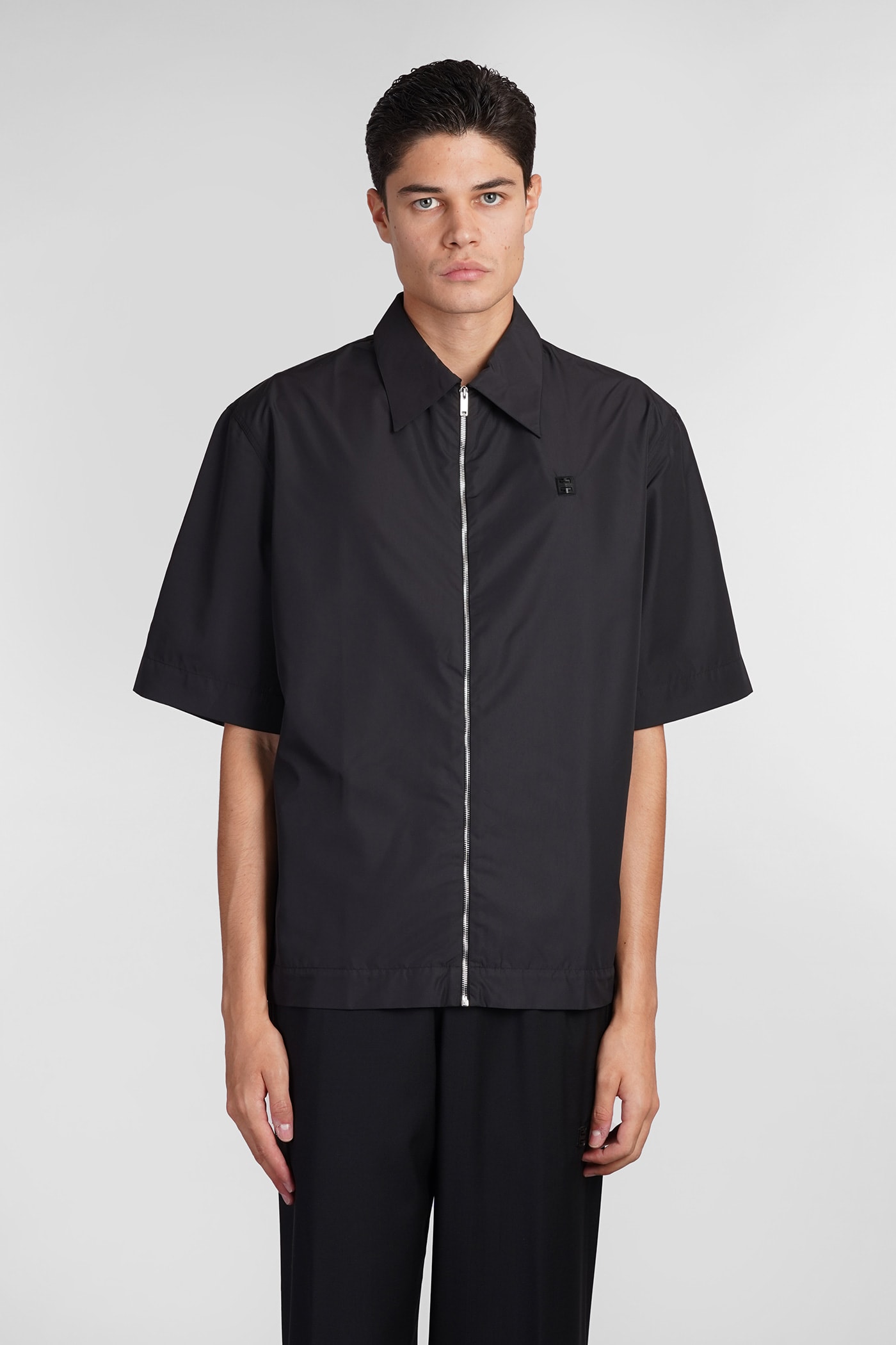 Shop Givenchy Shirt In Black Polyester