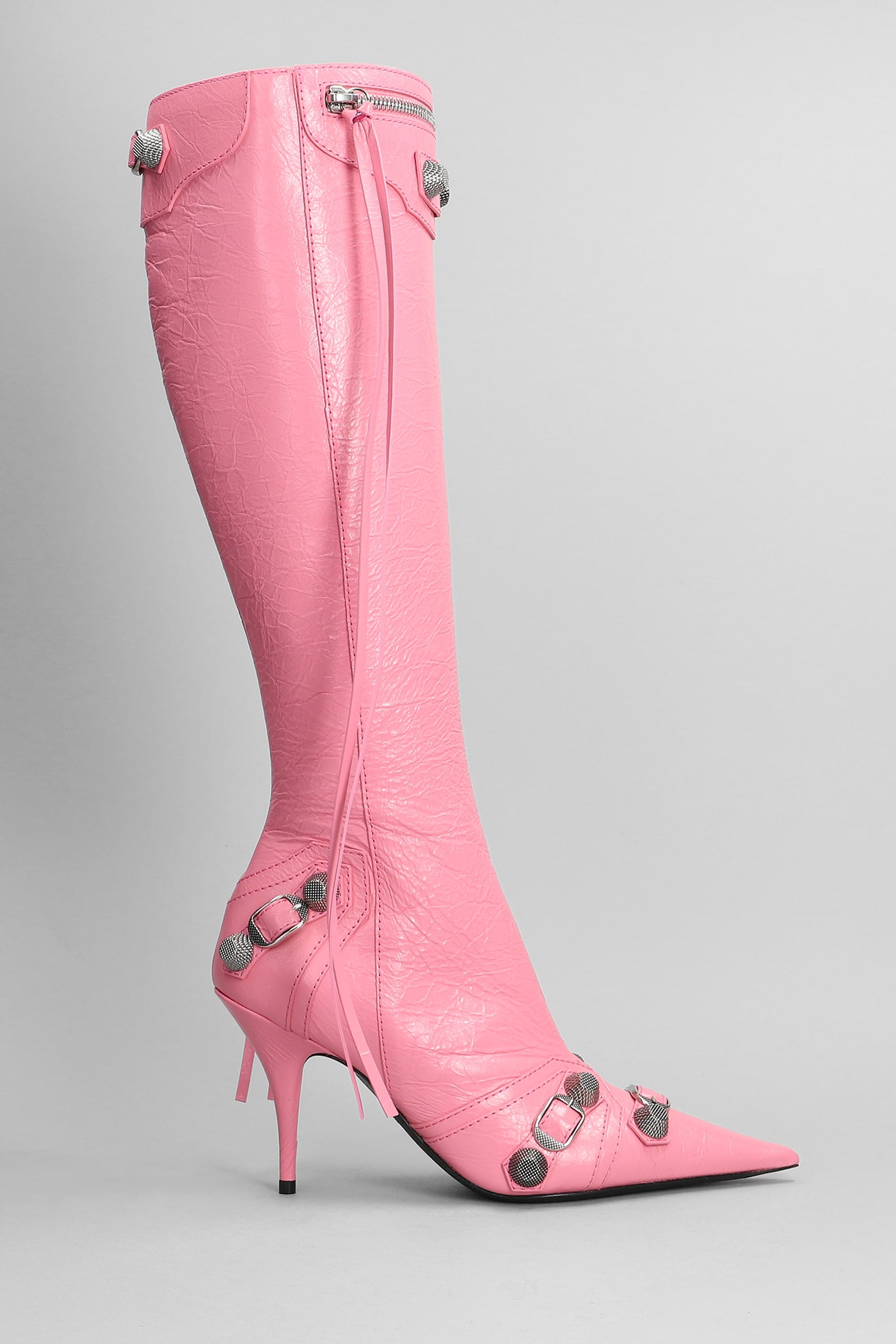 Balenciaga Pink Knife 115 Thigh Boots  Browns