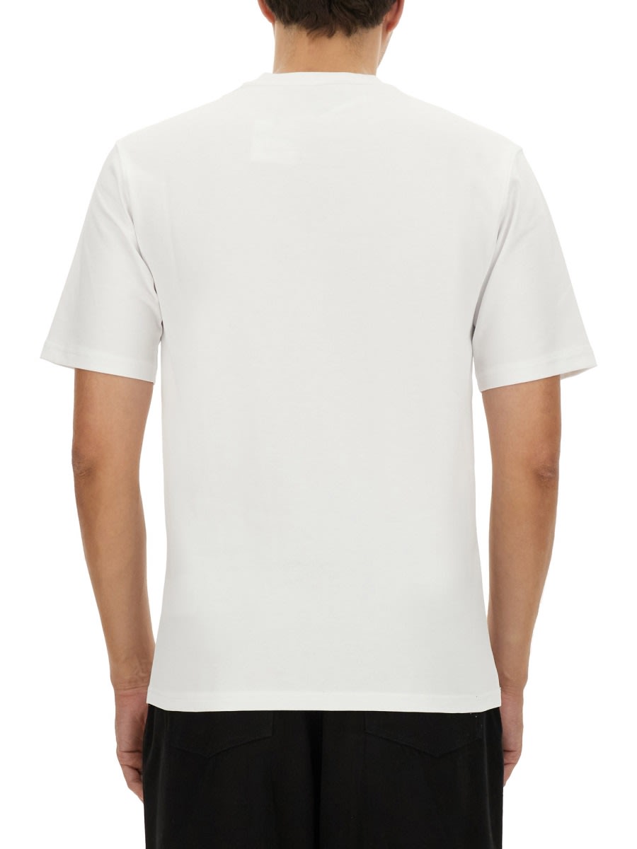 Shop Moschino Barcode T-shirt In White