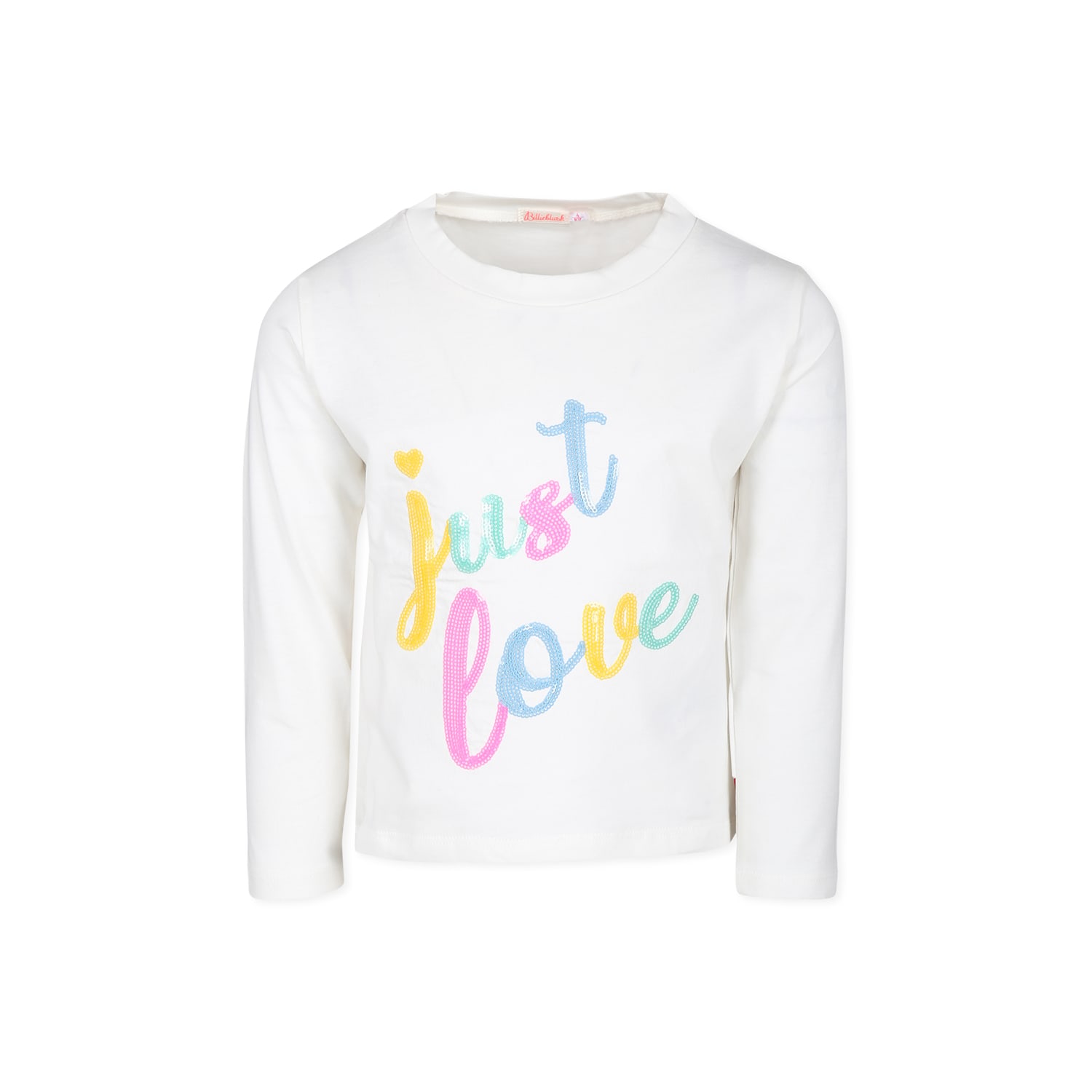 Billieblush Long-sleeved T-shirt In Ivory