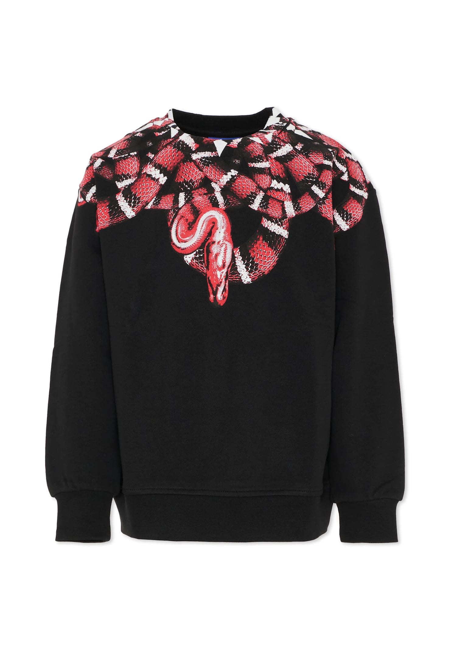 Marcelo Burlon County Of Milan Kids' Black Sweatshirt For Boy With Snake