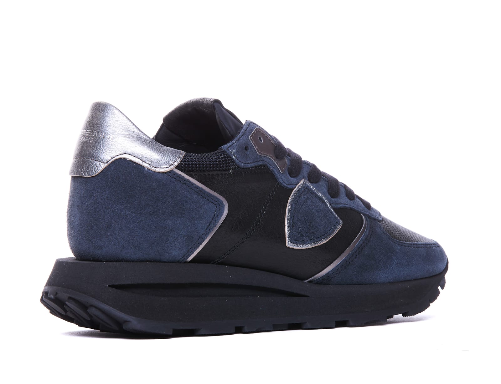 Shop Philippe Model Tropez Haute Sneakers In Blue