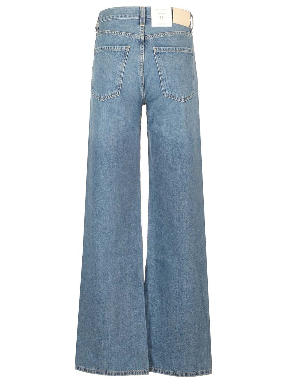 Citizens Of Humanity Demy Ultra High-rise Cropped Flare Jeans In Light Blue