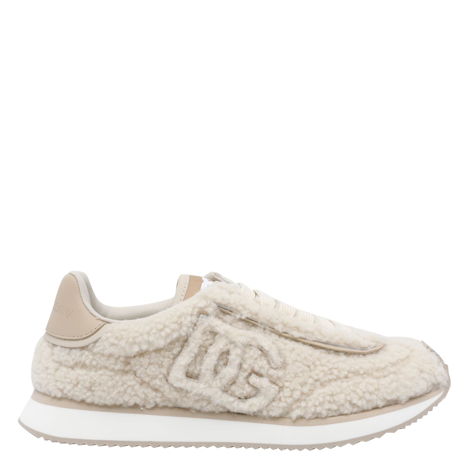 Dolce & Gabbana Dg Cushion Sneakers Beige In Neutral