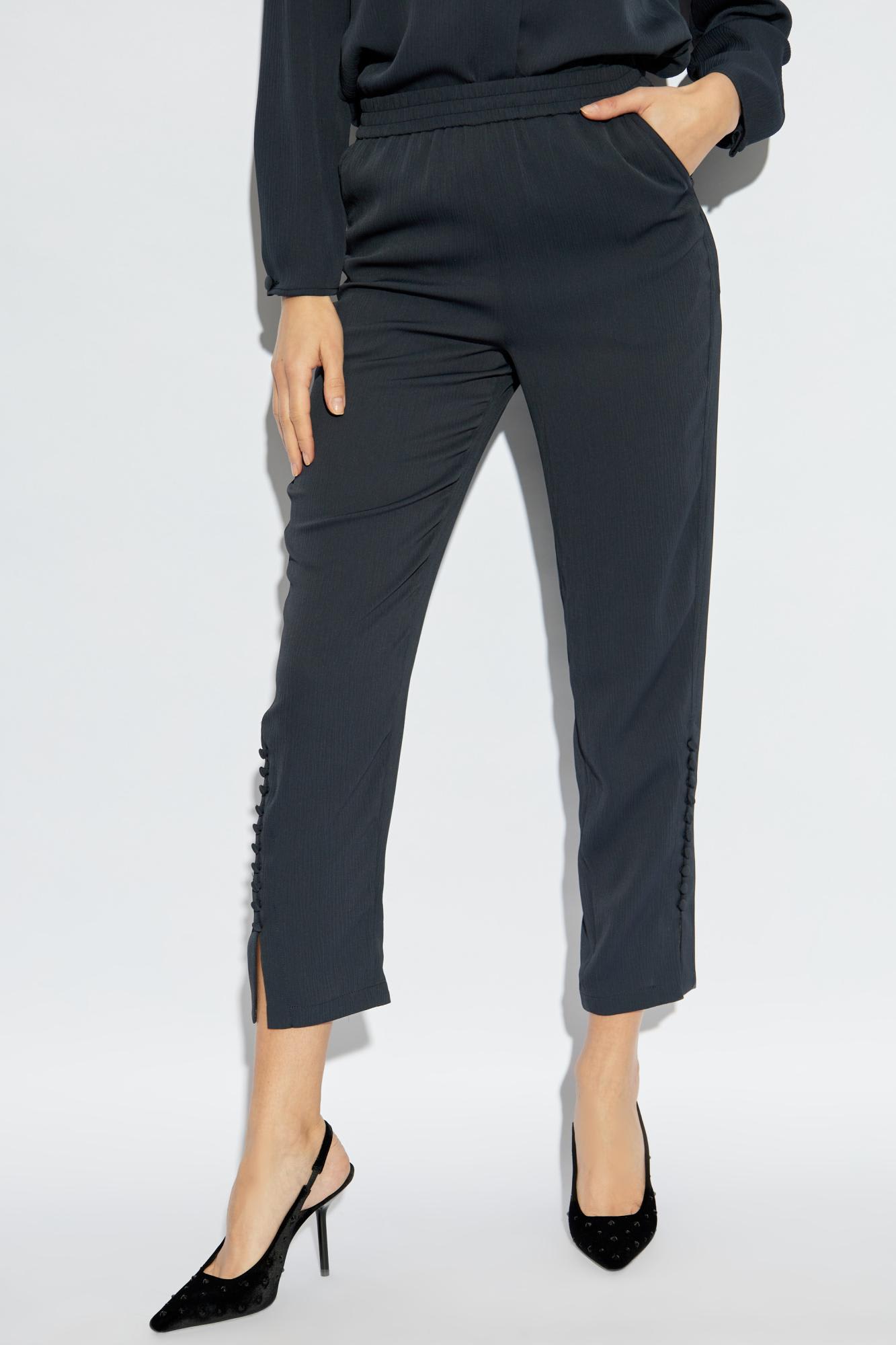 Shop Emporio Armani Loose-fitting Pants In Overseas Blue